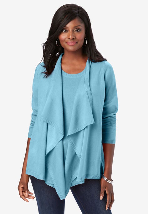 Flyaway Cardigan, MEADOW BLUE, hi-res image number null