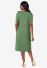 Square Neck Midi Dress, , on-hover image number null