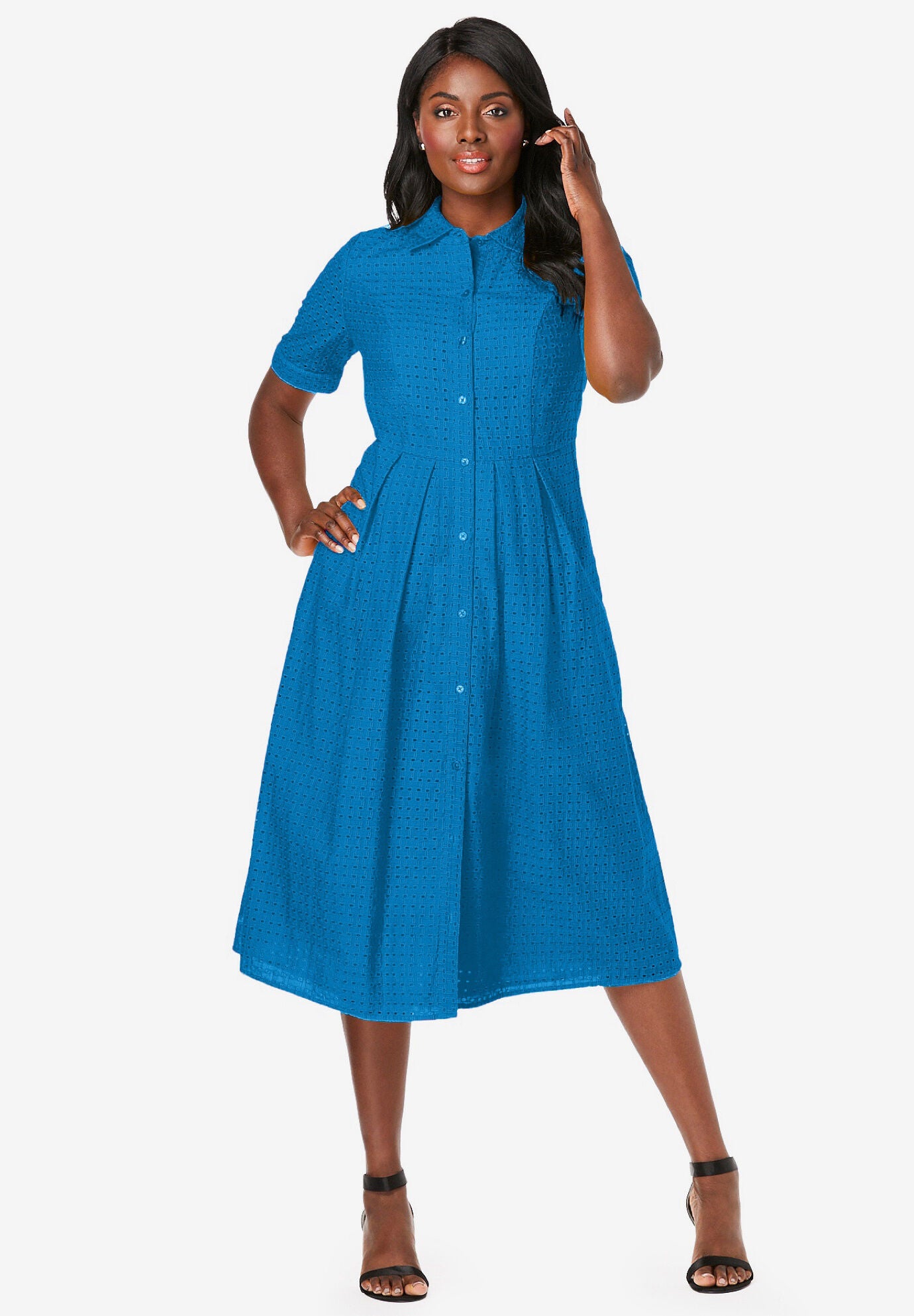 Eyelet 2025 shirt dress