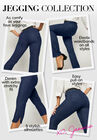 Straight Leg Stretch Denim Jeggings, , alternate image number null
