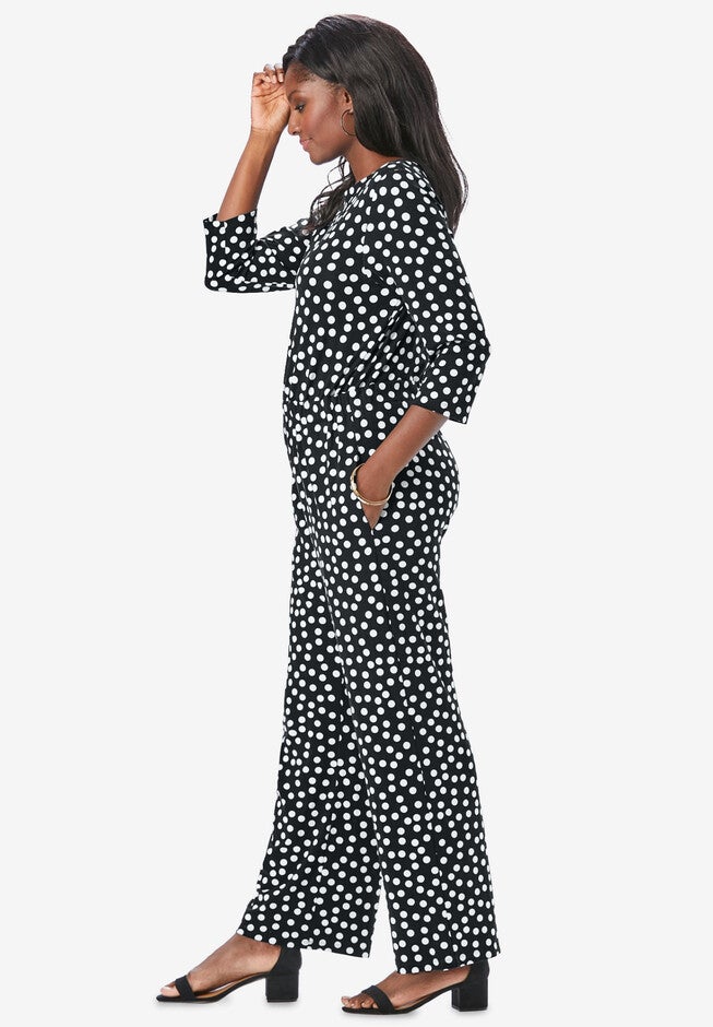 Drawstring Jumpsuit, , alternate image number 2