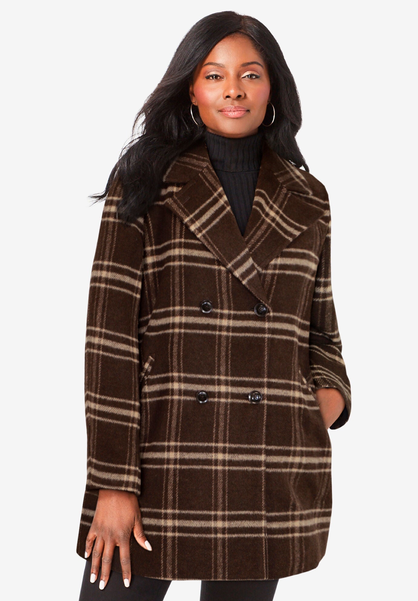 Line wool clearance coat