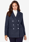Double Breasted Wool Blazer, NAVY, hi-res image number null