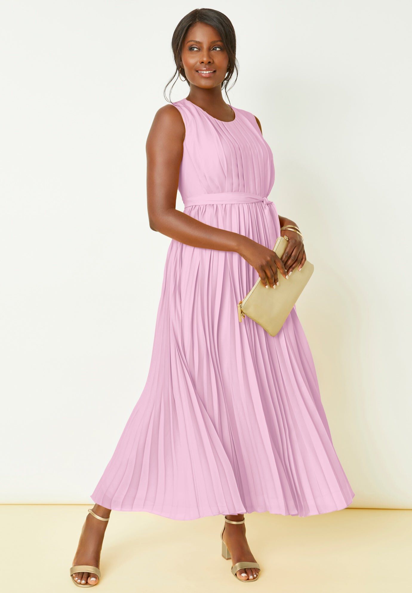 georgette flowy dresses Flyaway Maxi Dress, Pink Sketched Petals graduation dresses for college