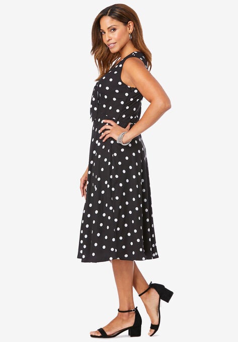 V-Neck Dress, , alternate image number null
