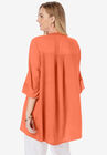 Hi-Low Linen Tunic, , on-hover image number 1
