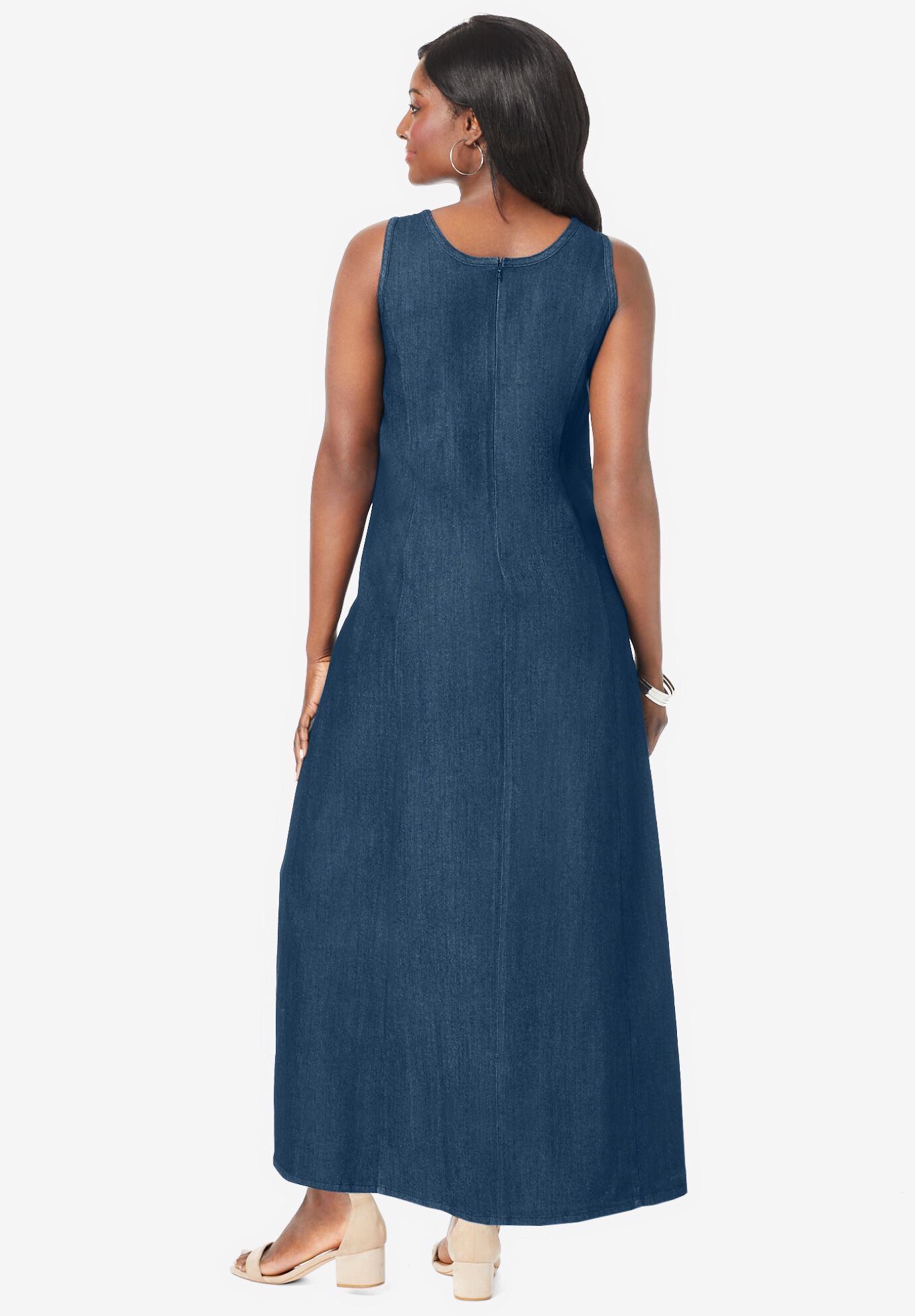 Jessica london denim maxi dress store
