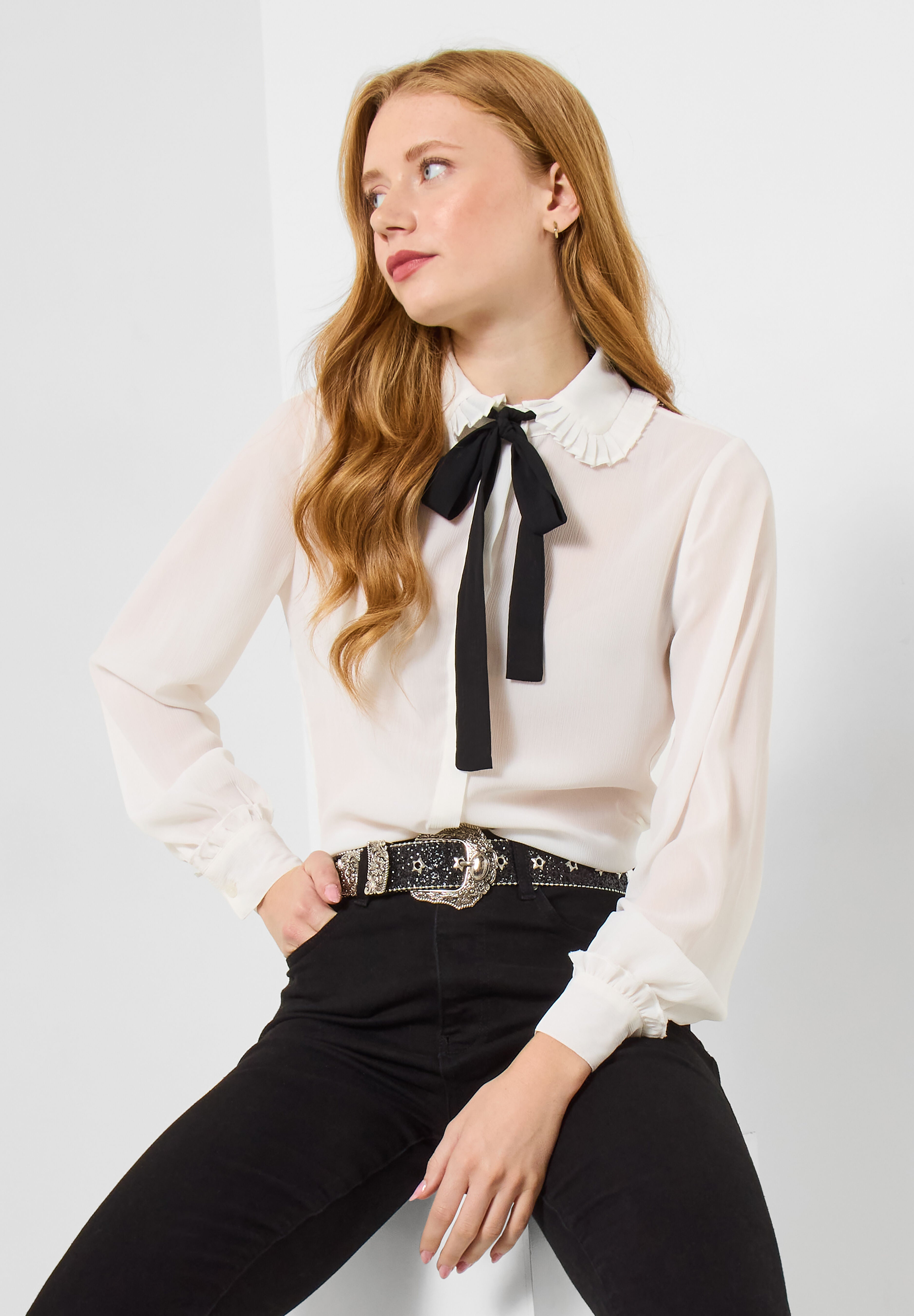 Tie Neck Blouse