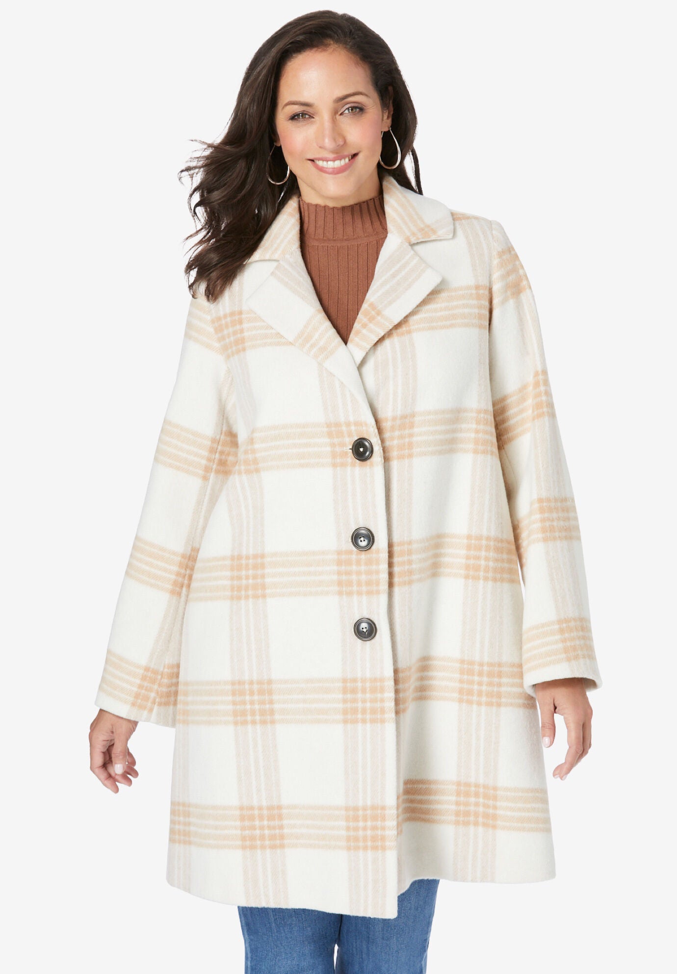 Ladies Plus Size Wool Fleece Coats Jessica London