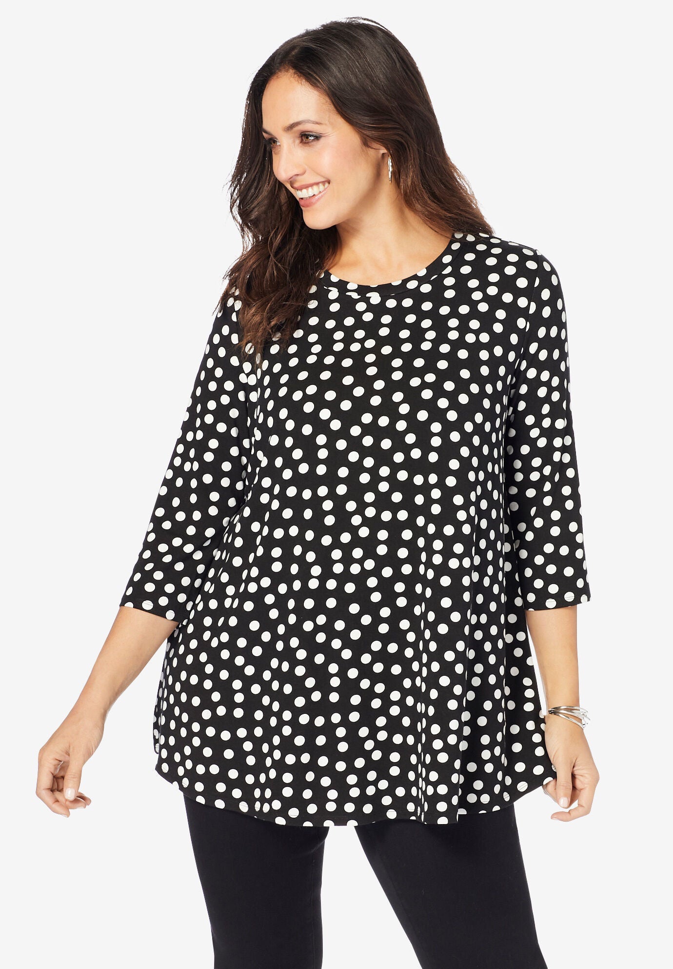 plus size evening tunic tops