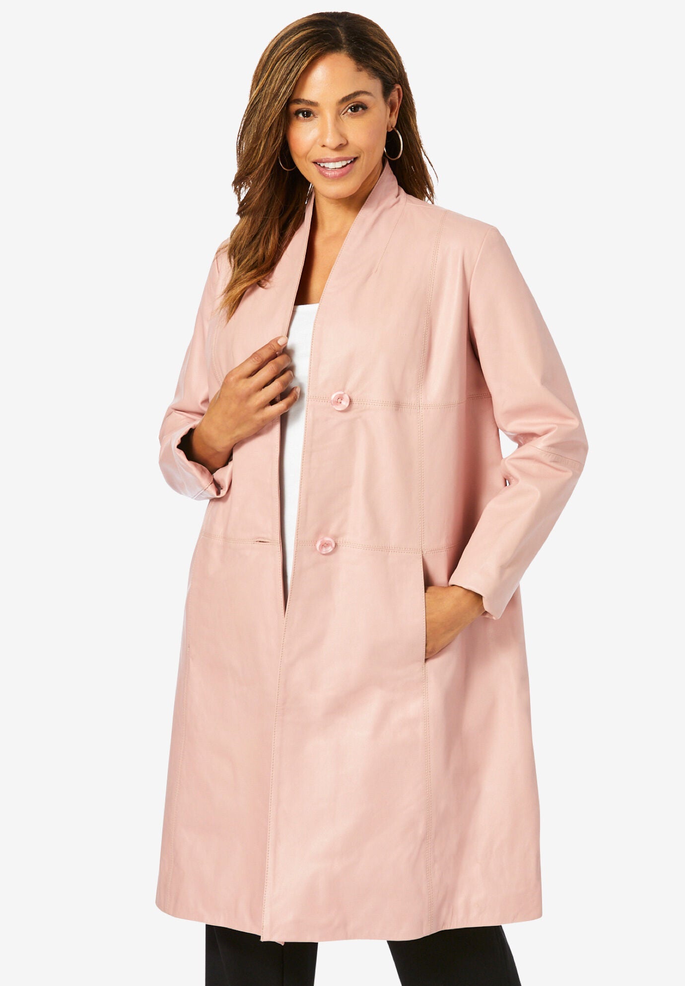 plus size swing coat