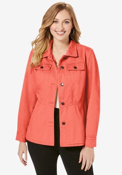 Peplum Denim Jacket