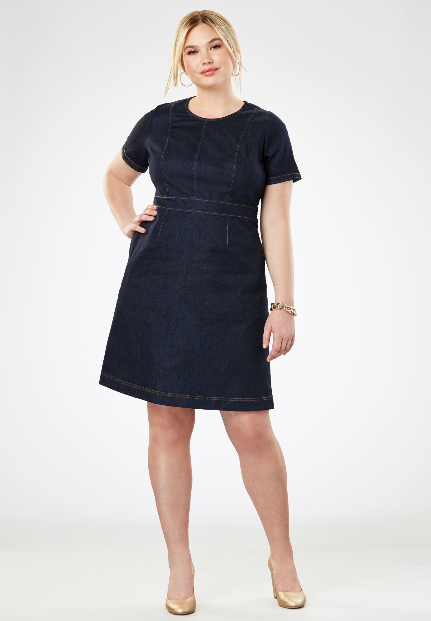jessica london denim dress