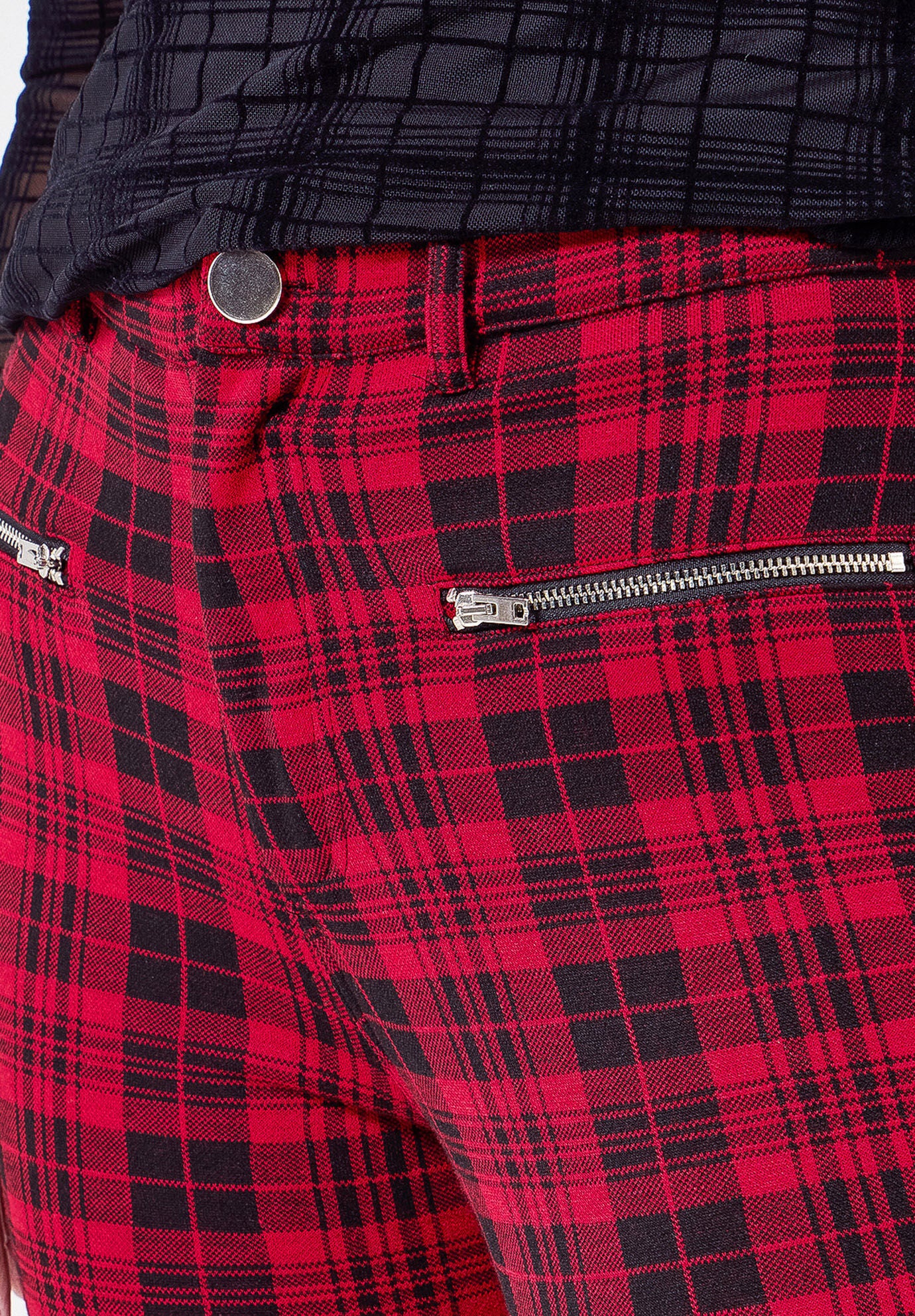 Plaid Legging, RED BOX PLAID, alternate image number 3