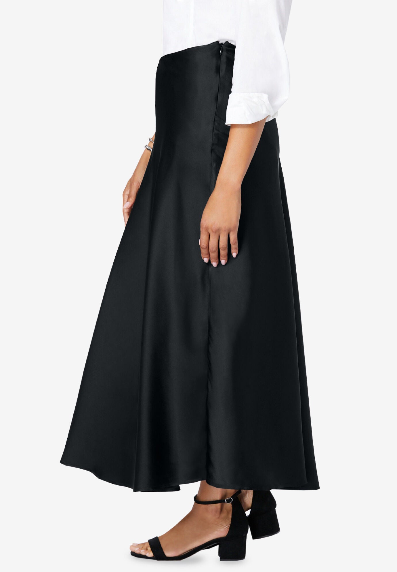 Satin Skirt, , alternate image number 2