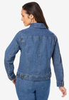 True Fit Cropped Denim Jacket, , on-hover image number null
