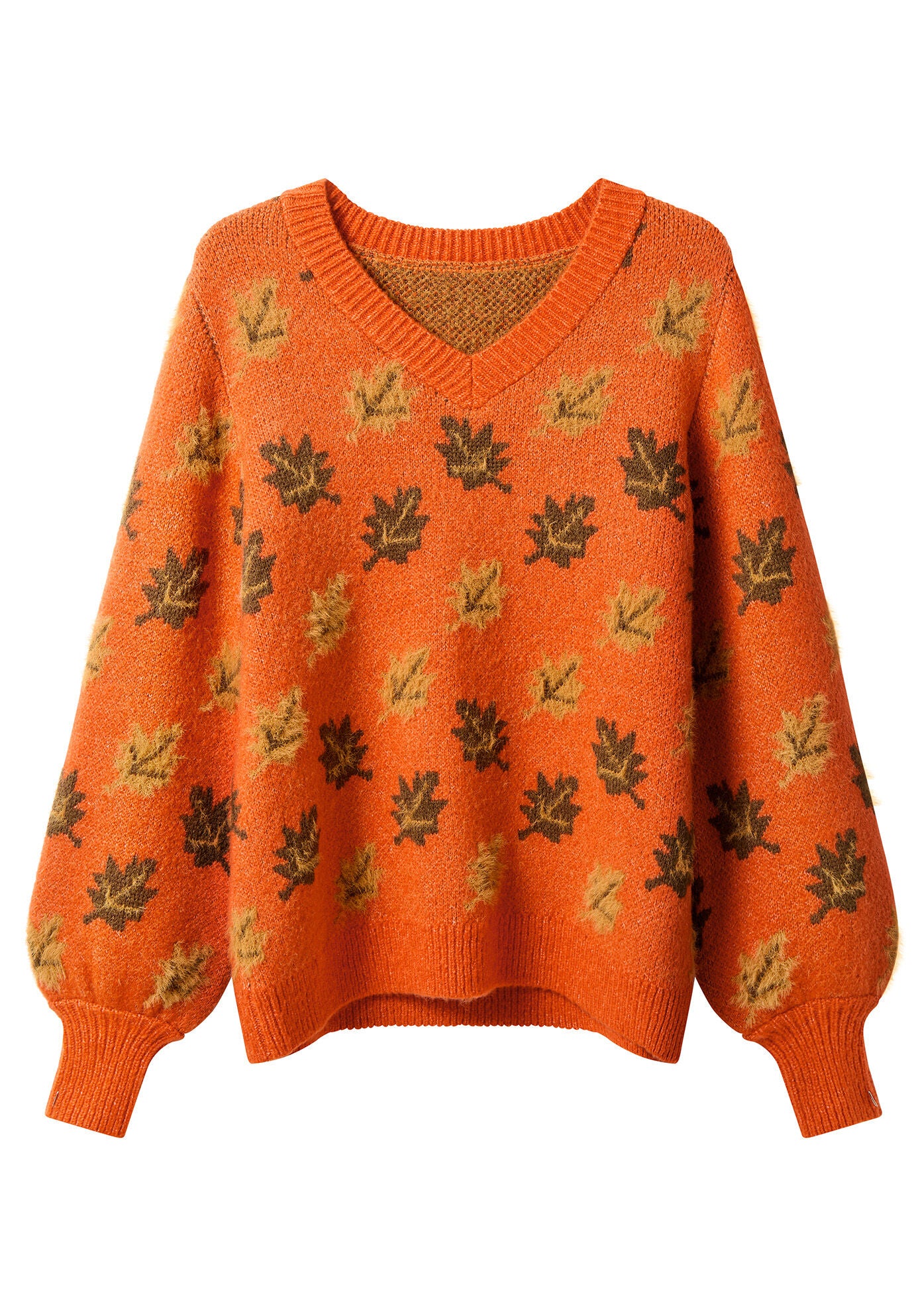 Comfy Leafy Pullover, FALLING LEAF PRINT, alternate image number 4