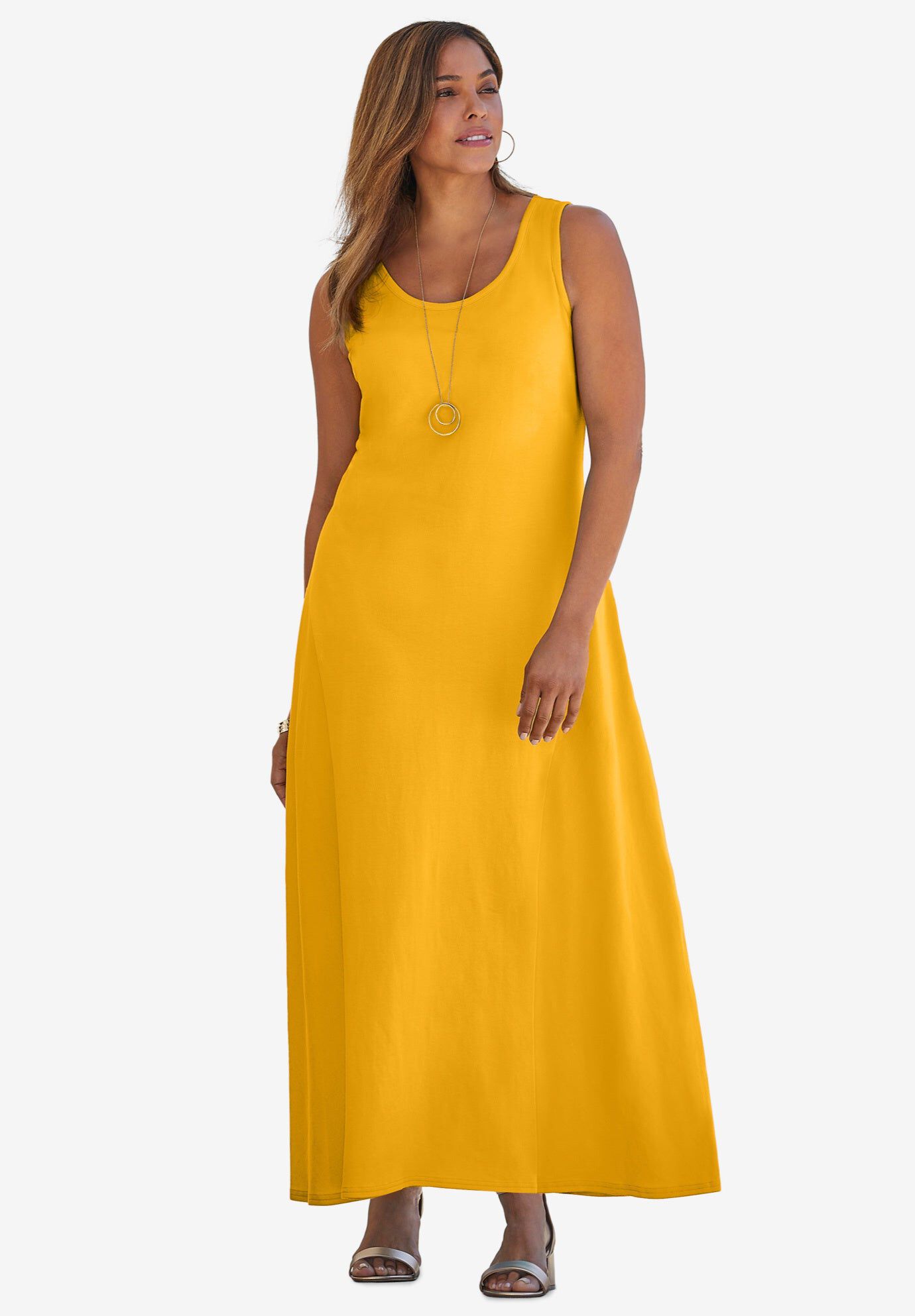 georgette flyaway maxi dress Jessica London Georgette Flyaway Maxi Dress