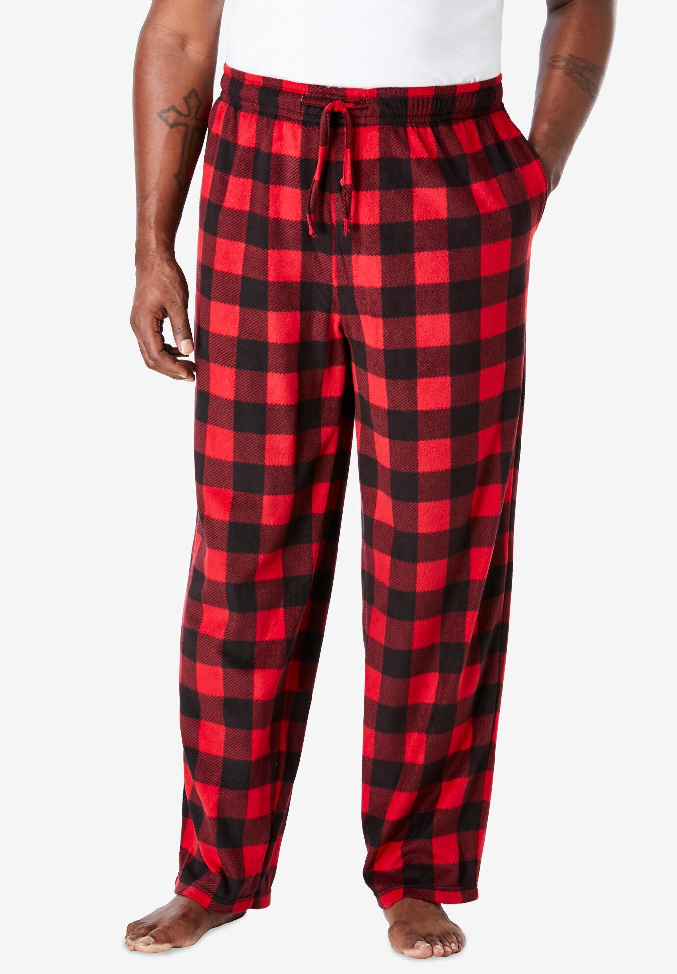 plus size plaid pajama pants