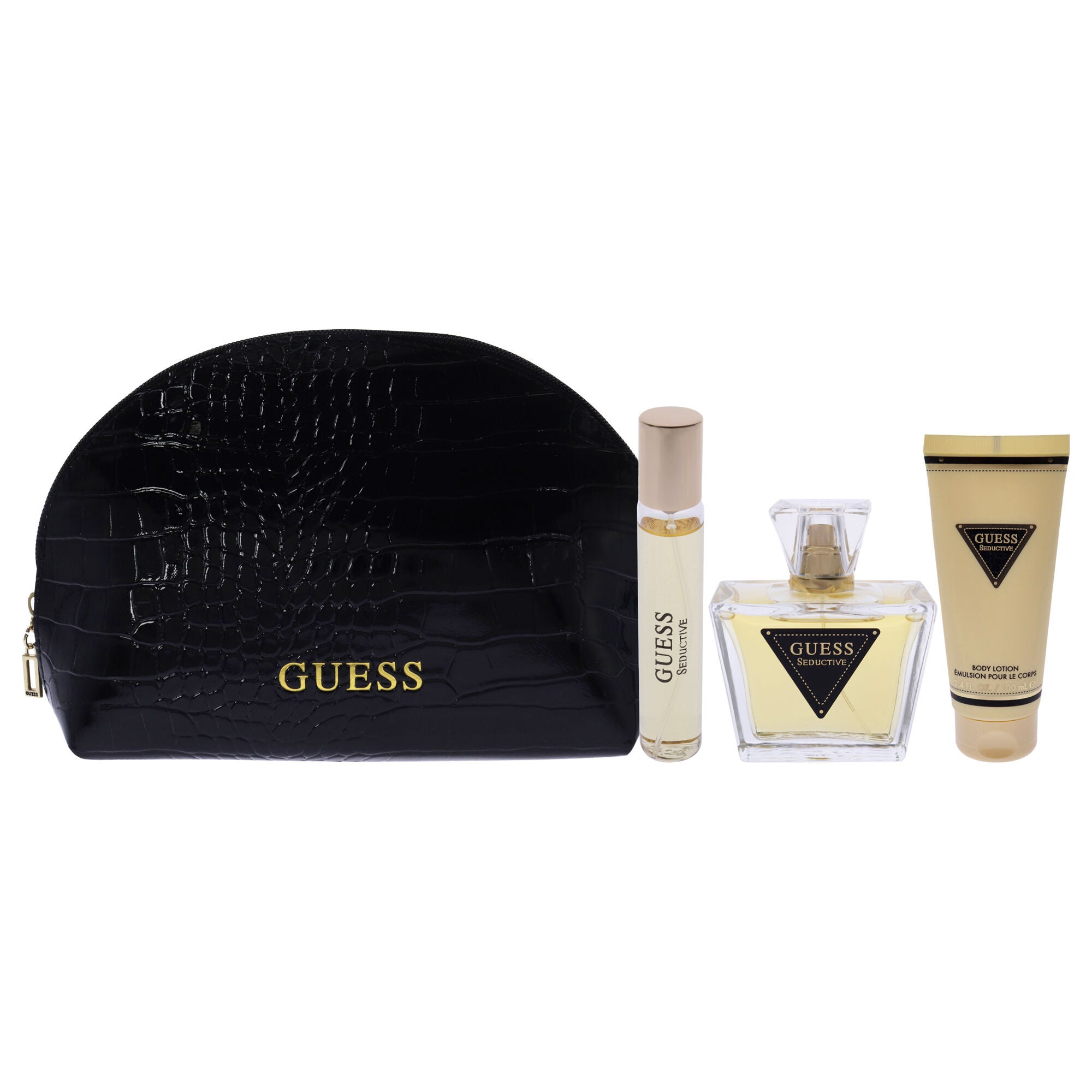 Guess Seductive by Guess for Women - 4 Pc Gift Set 2.5oz EDT Spray, 0.5oz EDT Spray, 3.4oz Body Lotion, Pouch, , alternate image number 6
