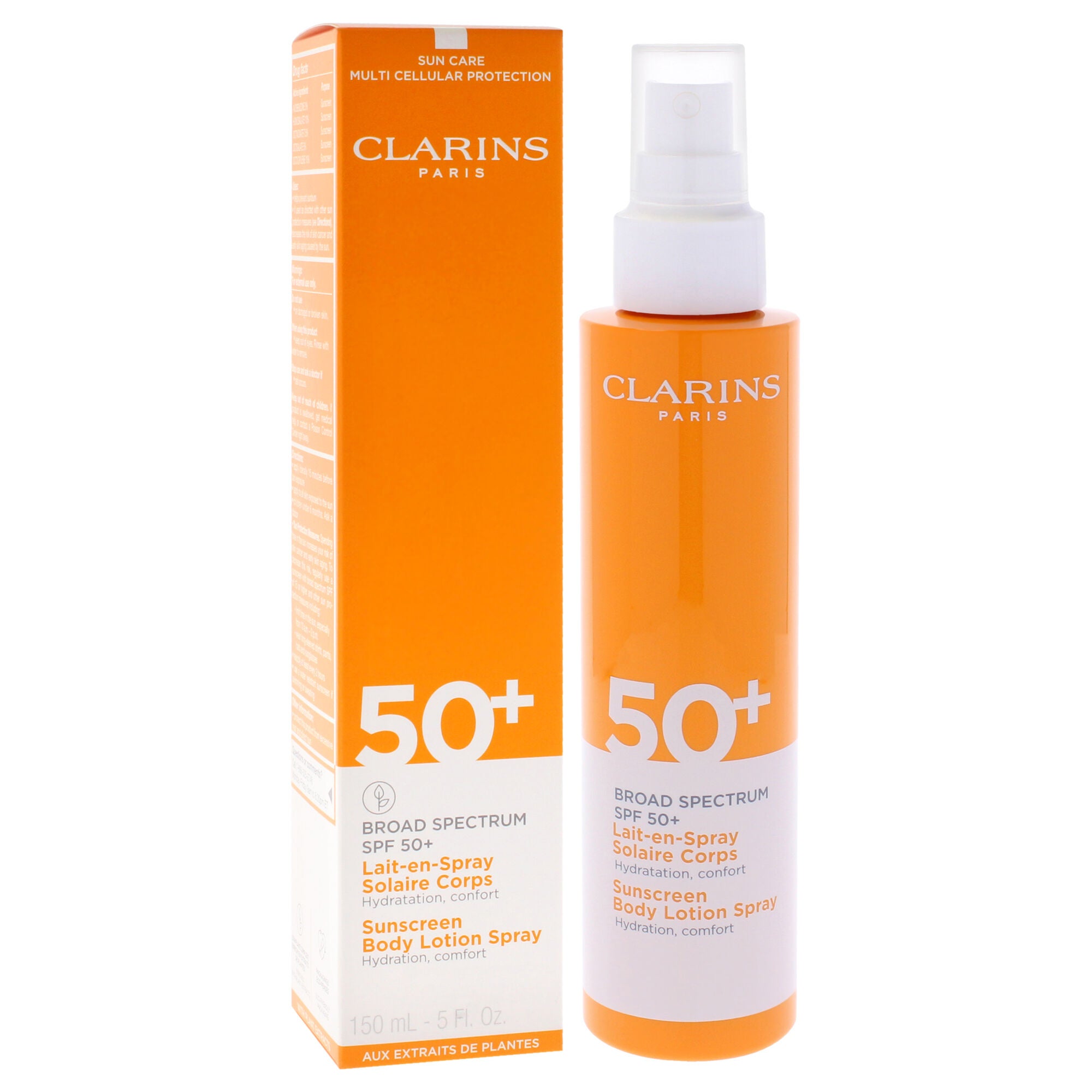 Sunscreen Body Lotion Spray SPF 50 Plus by Clarins for Unisex - 5 oz Sunscreen, See Description, alternate image number 1