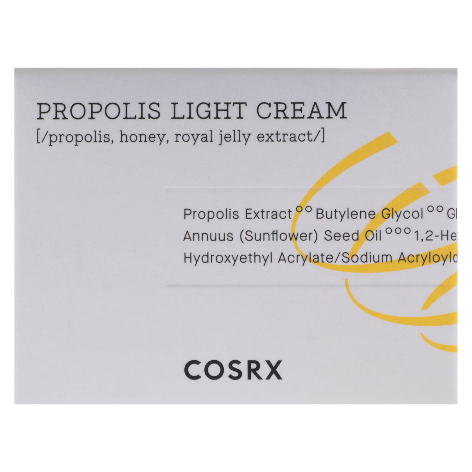 Full Fit Propolis Light Cream by Cosrx for Women - 2.19 oz Cream, Yellow, alternate image number 4
