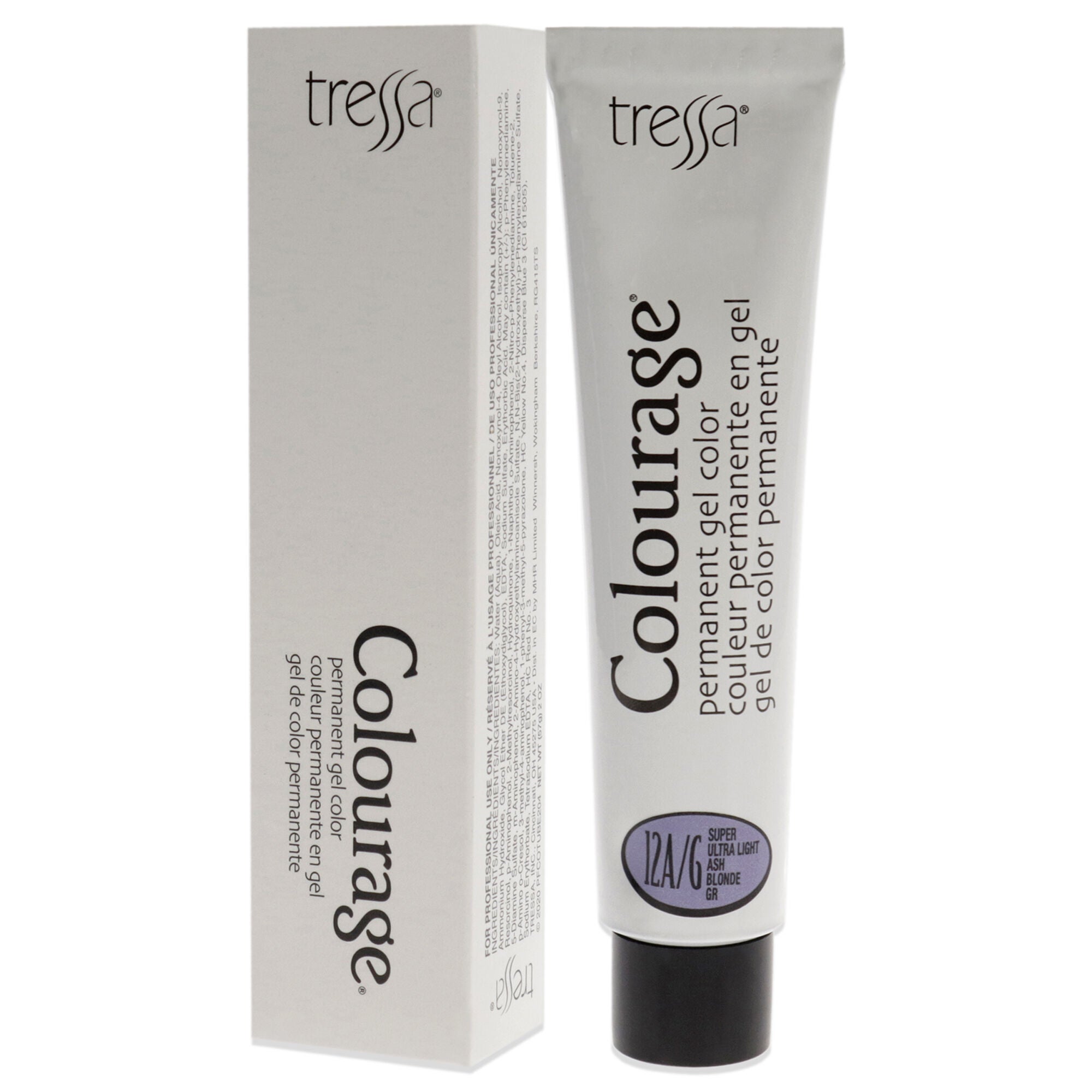 Colourage Permanent Gel Color - 12AG Super Ultra Light Ash Blonde by Tressa for Unisex - 2 oz Hair Color, See Description, alternate image number 3