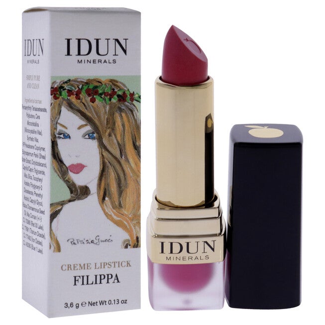 Creme Lipstick - 204 Filippa by Idun Minerals for Women - 0.13 oz Lipstick, See Description, alternate image number 1