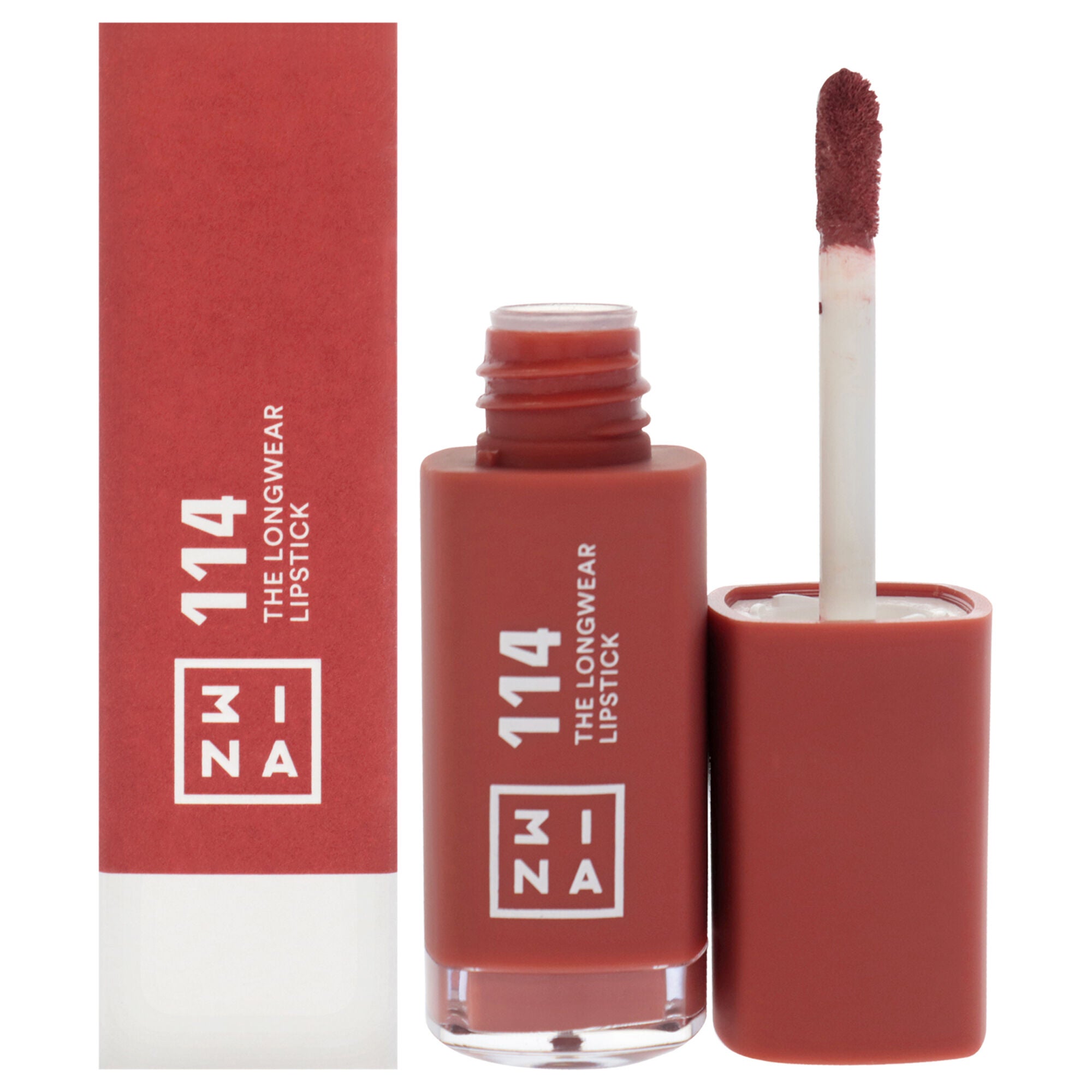 The Longwear Lipstick - 114 Brown by 3INA for Women - 0.20 oz Lipstick, See Description, hi-res image number 0