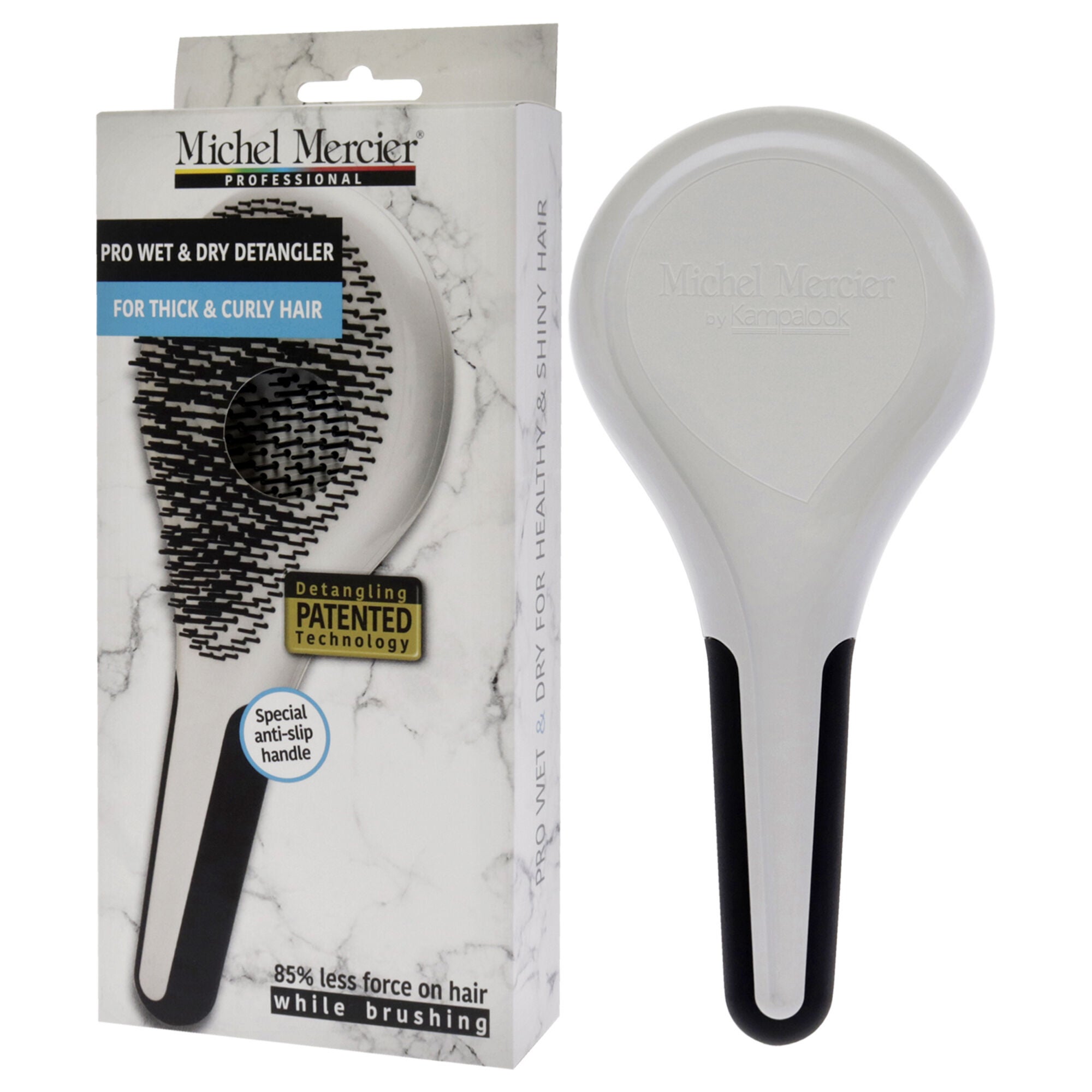Pro Wet and Dry Detangler - Thick and Curly Hair by Michel Mercier for Unisex - 1 Pc Hair Brush, See Description, alternate image number 3