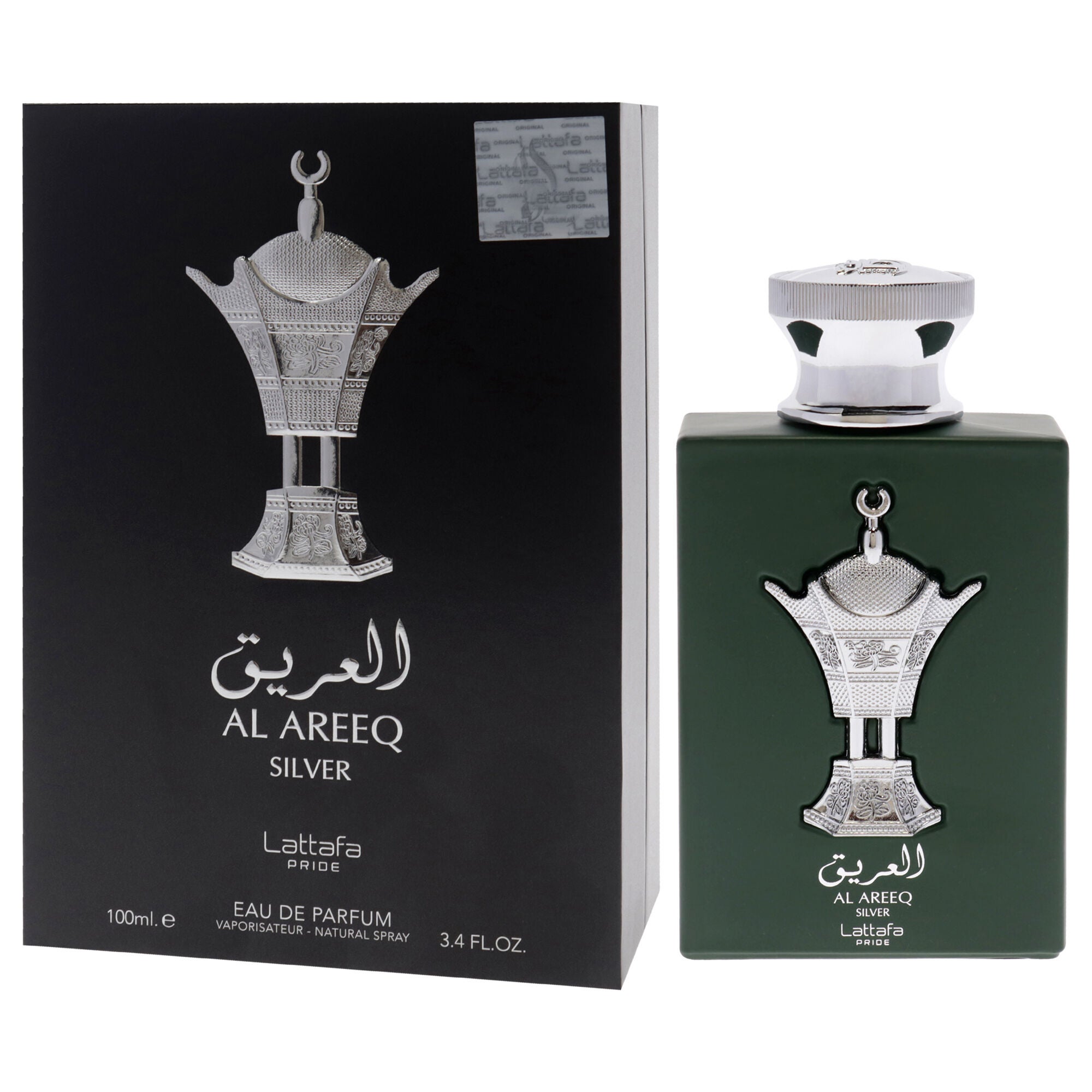Pride Al Areeq Silver by Lattafa for Men - 3.4 oz EDP Spray, See Description, alternate image number 3