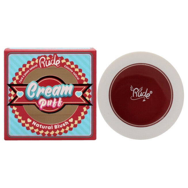 Cream Puff Natural Blush - Shortcake by Rude Cosmetics for Women - 0.21 oz Blush, NA, hi-res image number null