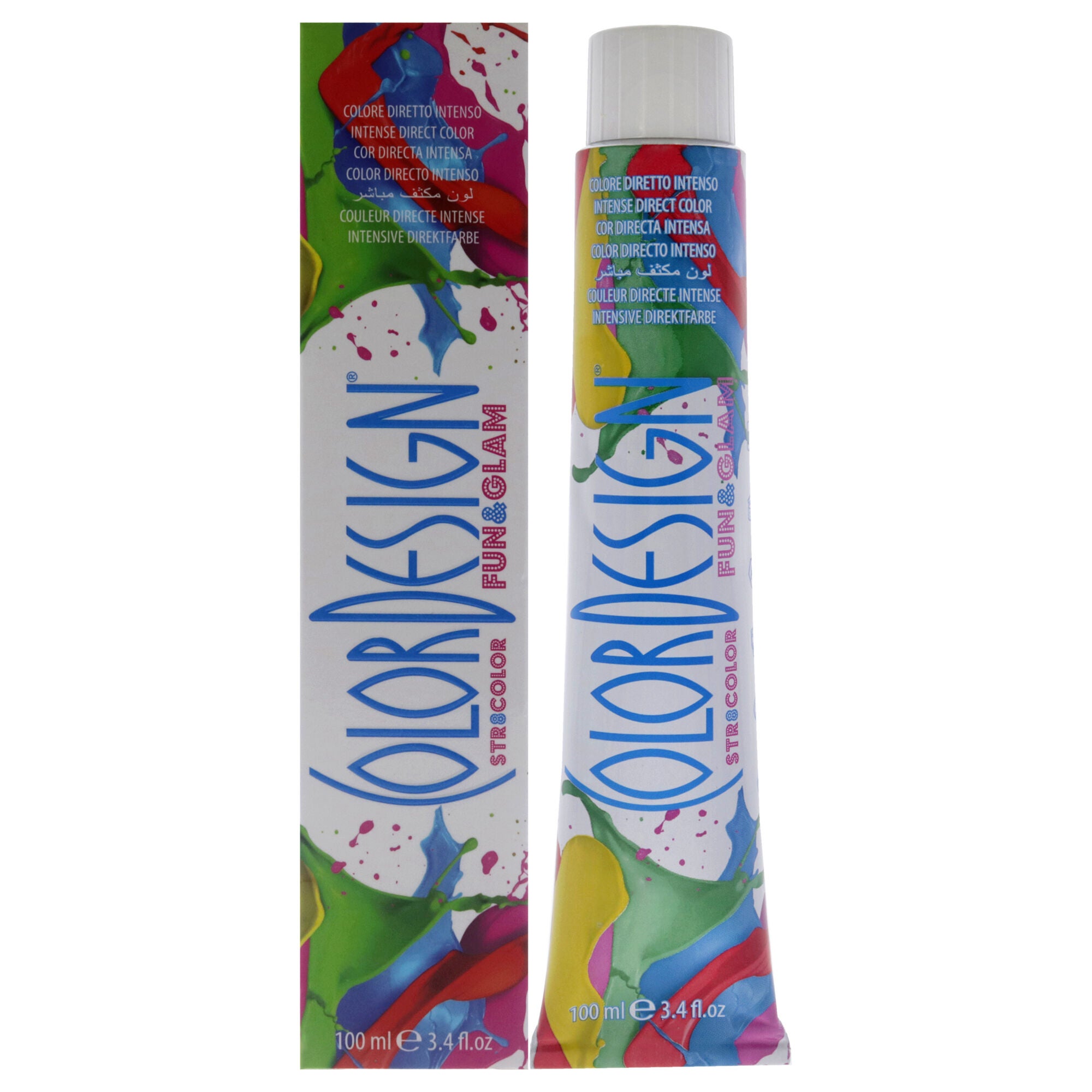 Fun and Glam Demi-Permanent Hair Color - Fresh Orange by ColorDesign for Unisex - 3.4 oz Hair Color, See Description, hi-res image number 0