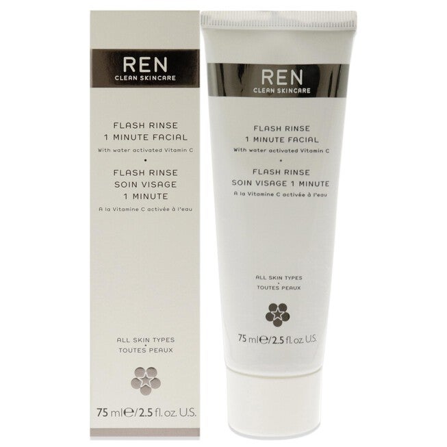 Flash Rinse 1 Minute Facial by REN for Unisex - 2.5 oz Rinse, , alternate image number null