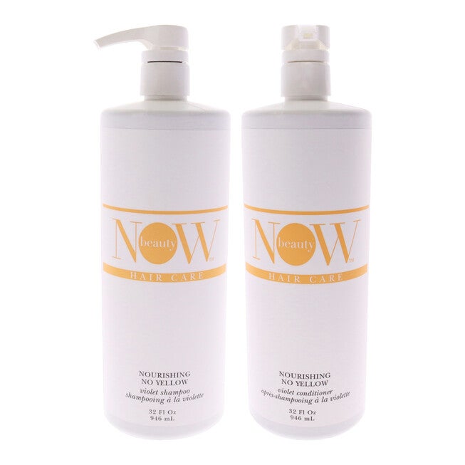 No Yellow Shampoo and Conditioner Kit by NOW Beauty for Unisex - 2 Pc Kit 32oz Shampoo, 32oz Conditioner, See Description, hi-res image number 0