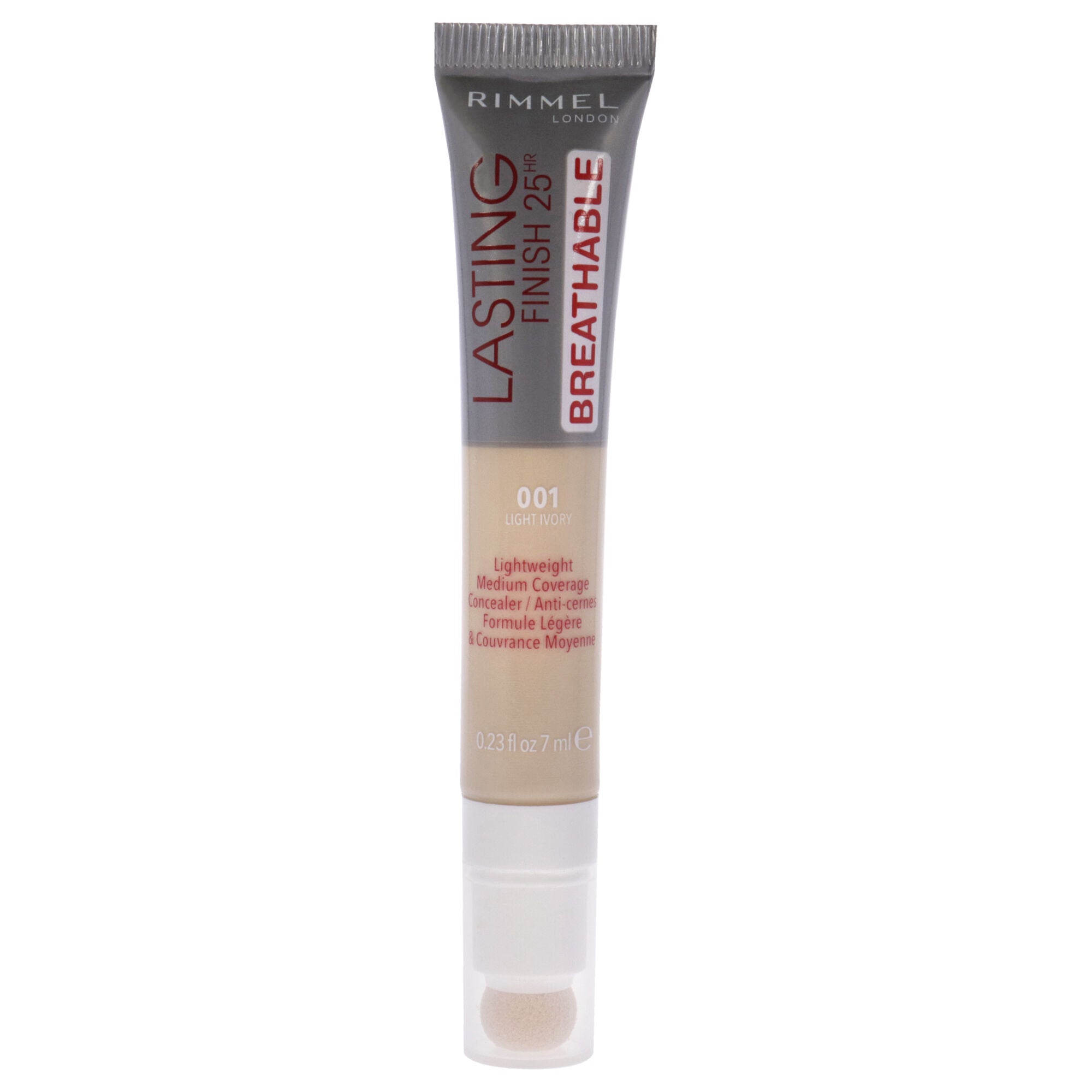 Lasting Finish 25Hr Breathable Concealer - 001 Light Ivory by Rimmel London for Women - 0.23 oz Concealer, See Description, hi-res image number 0