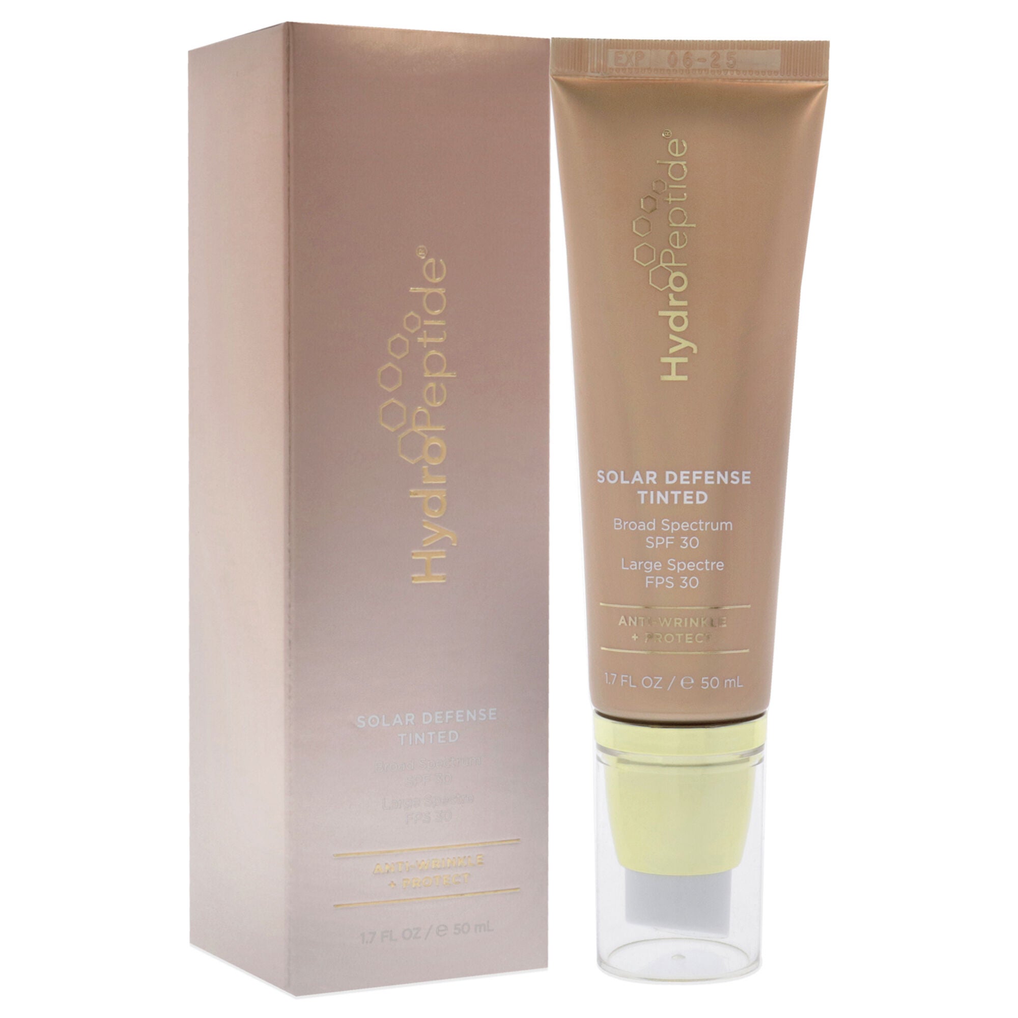 Solar Defense Tinted SPF 30 by Hydropeptide for Unisex - 1.7 oz Sunscreen, , alternate image number 6