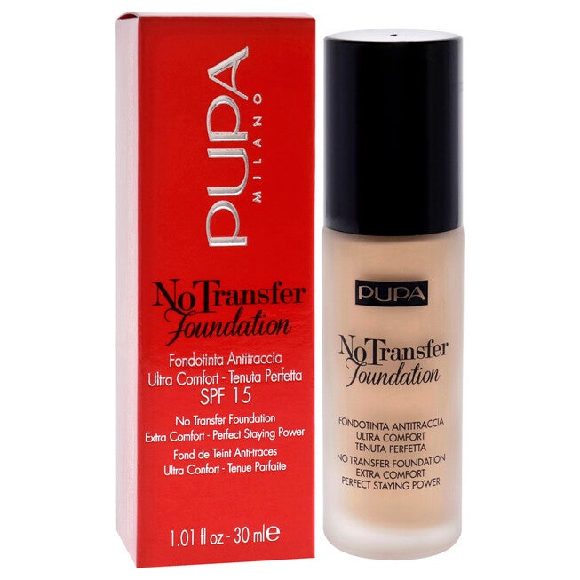No Transfer Foundation SPF 15 - 02 Light Beige by Pupa Milano for Women - 1.01 oz Foundation, See Description, alternate image number 2