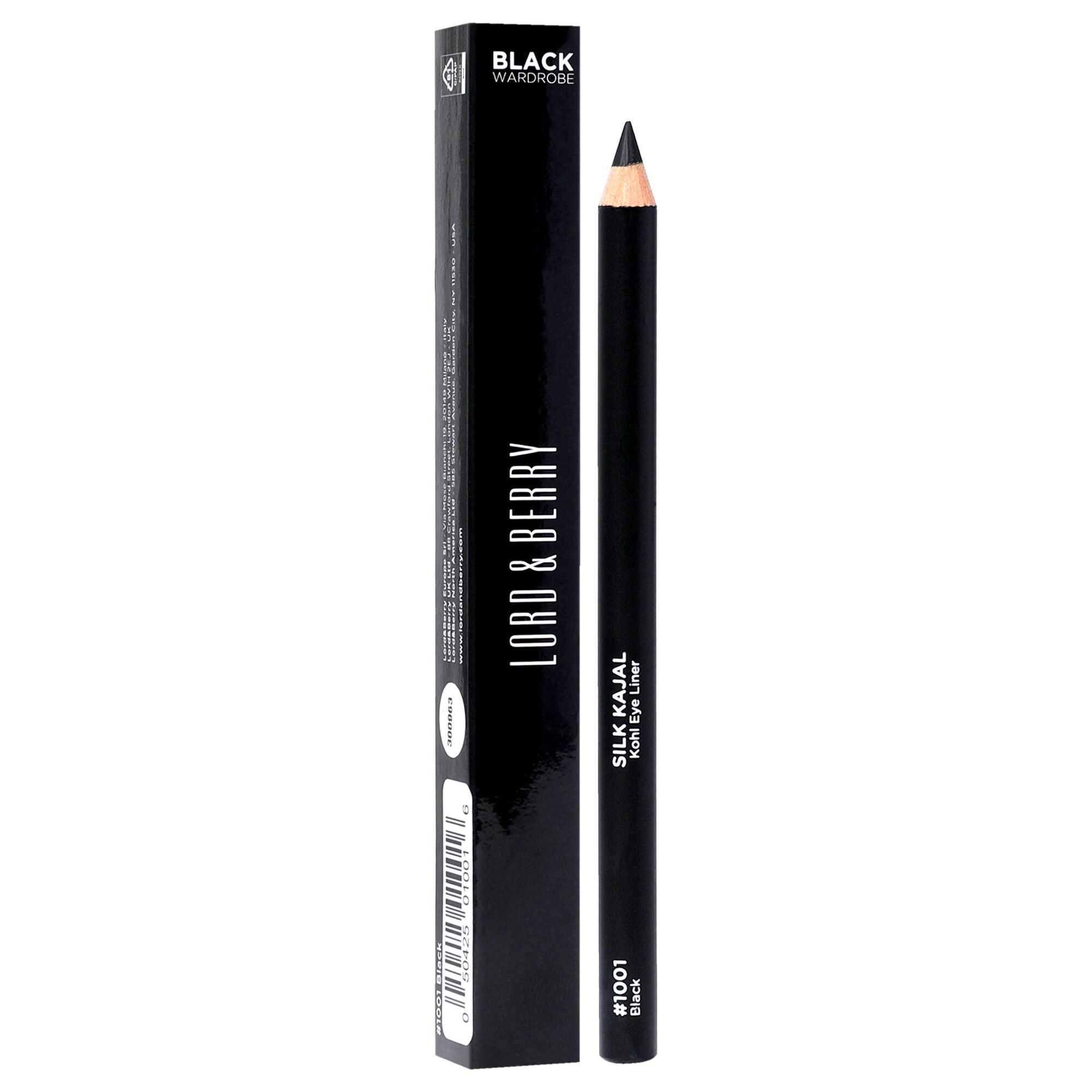 Silk Kajal Kohl Eye Liner - 1001 Black by Lord and Berry for Women - 0.038 oz Eyeliner, See Description, alternate image number 1