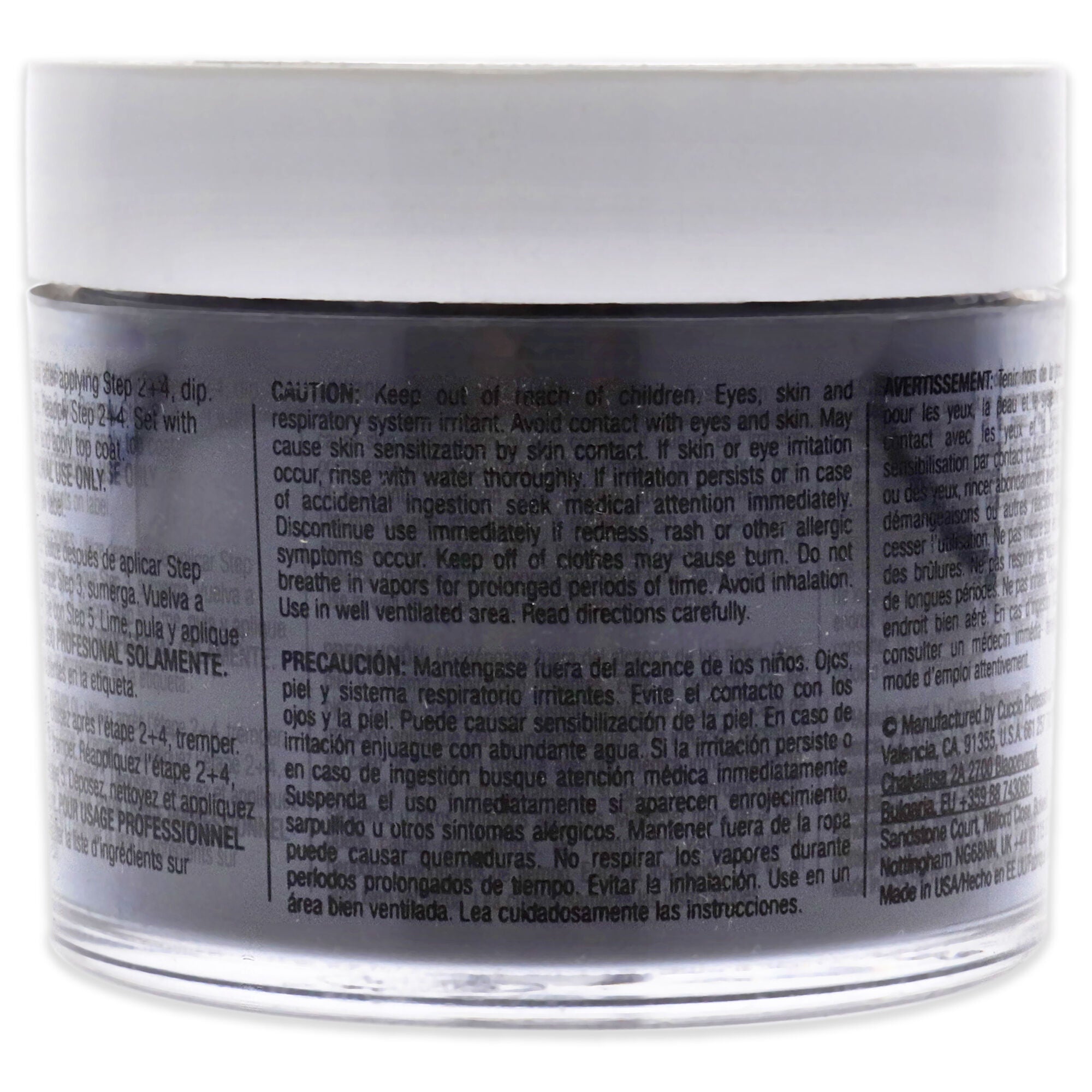 Pro Powder Polish Nail Colour Dip System - 2 Am In Hollywood by Cuccio Colour for Women - 1.6 oz Nail Powder, Black, alternate image number 1