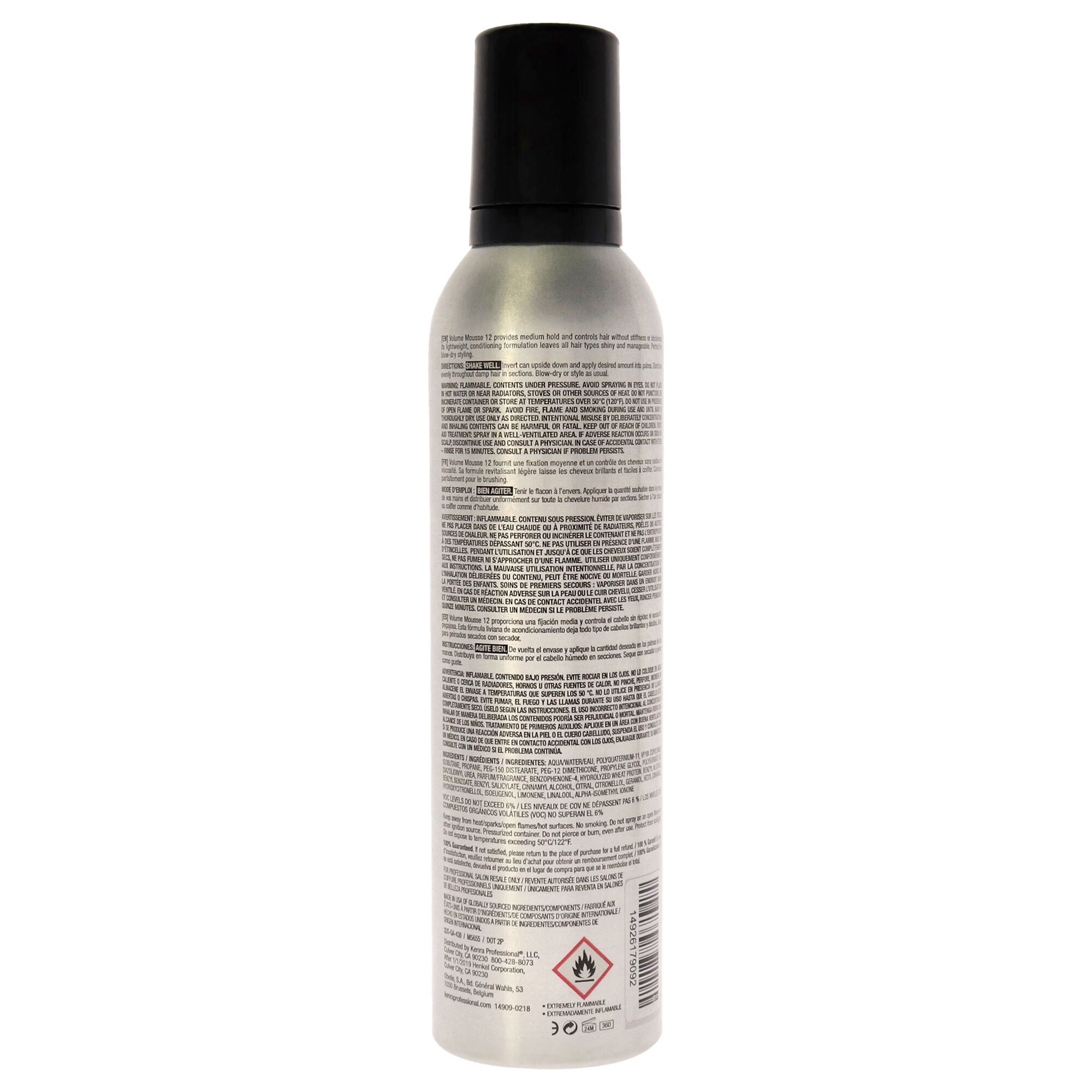 Volume Mousse - 12 by Kenra for Unisex - 8 oz Mousse, See Description, alternate image number 1