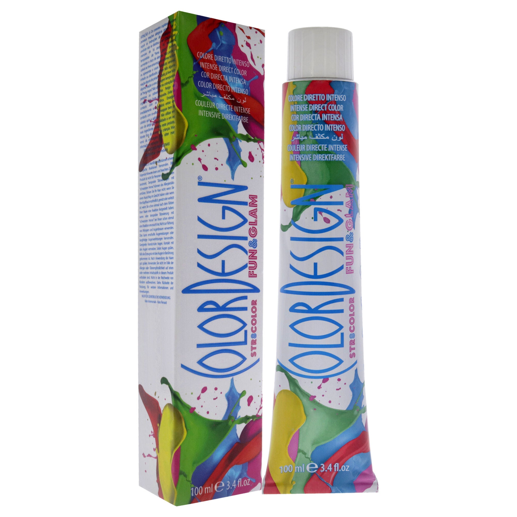 Fun and Glam Demi-Permanent Hair Color - Fresh Orange by ColorDesign for Unisex - 3.4 oz Hair Color, See Description, alternate image number 1