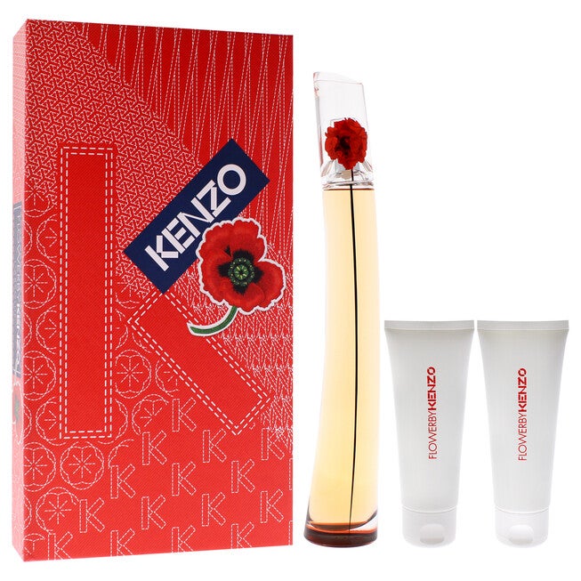 Flower LAbsolue by Kenzo for Women - 3 Pc Gift Set 3.3oz EDP Spray, 2 x 2.5oz Body Cream, NA, alternate image number null