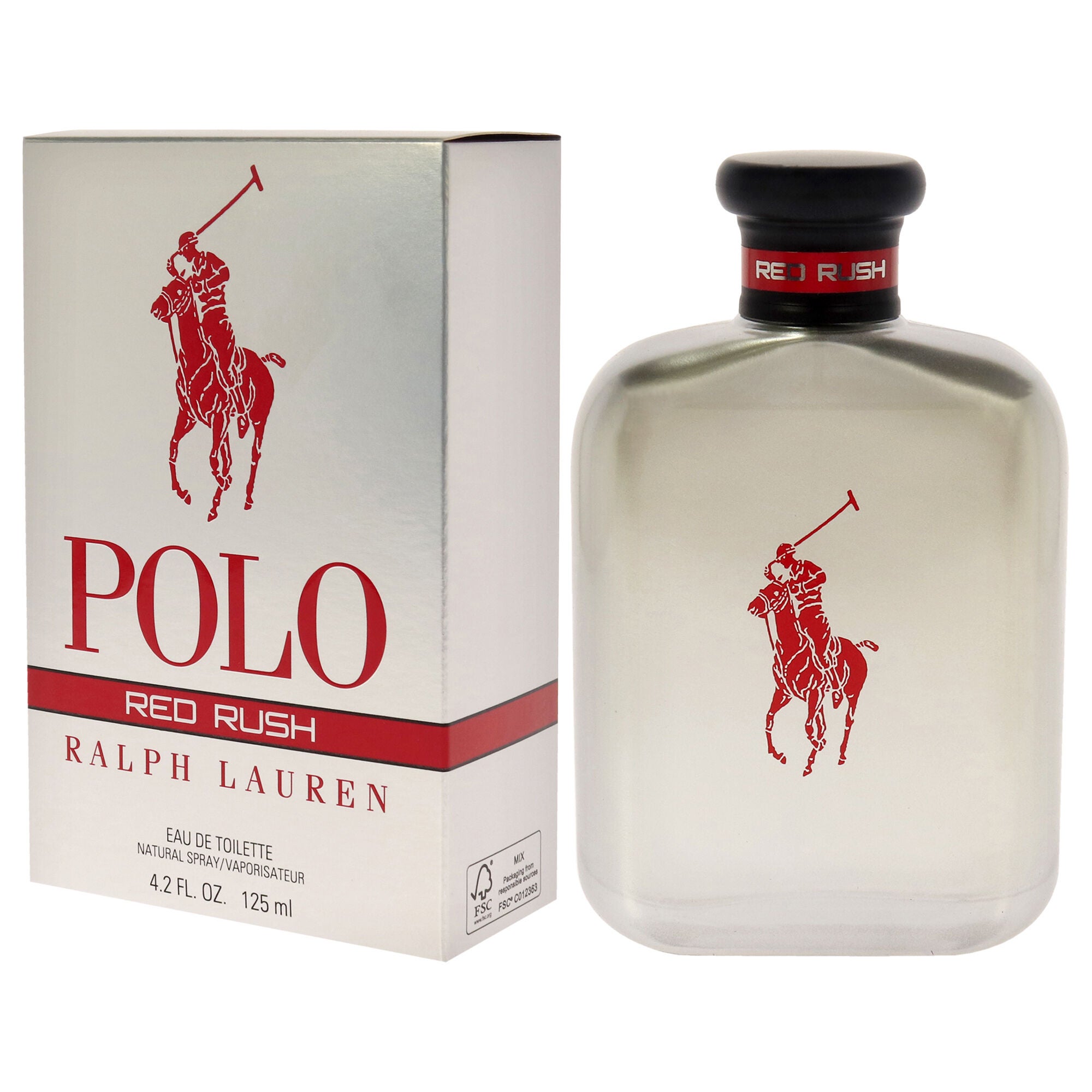 Polo Red Rush by Ralph Lauren for Men - 4.2 oz EDT Spray, See Description, alternate image number 3