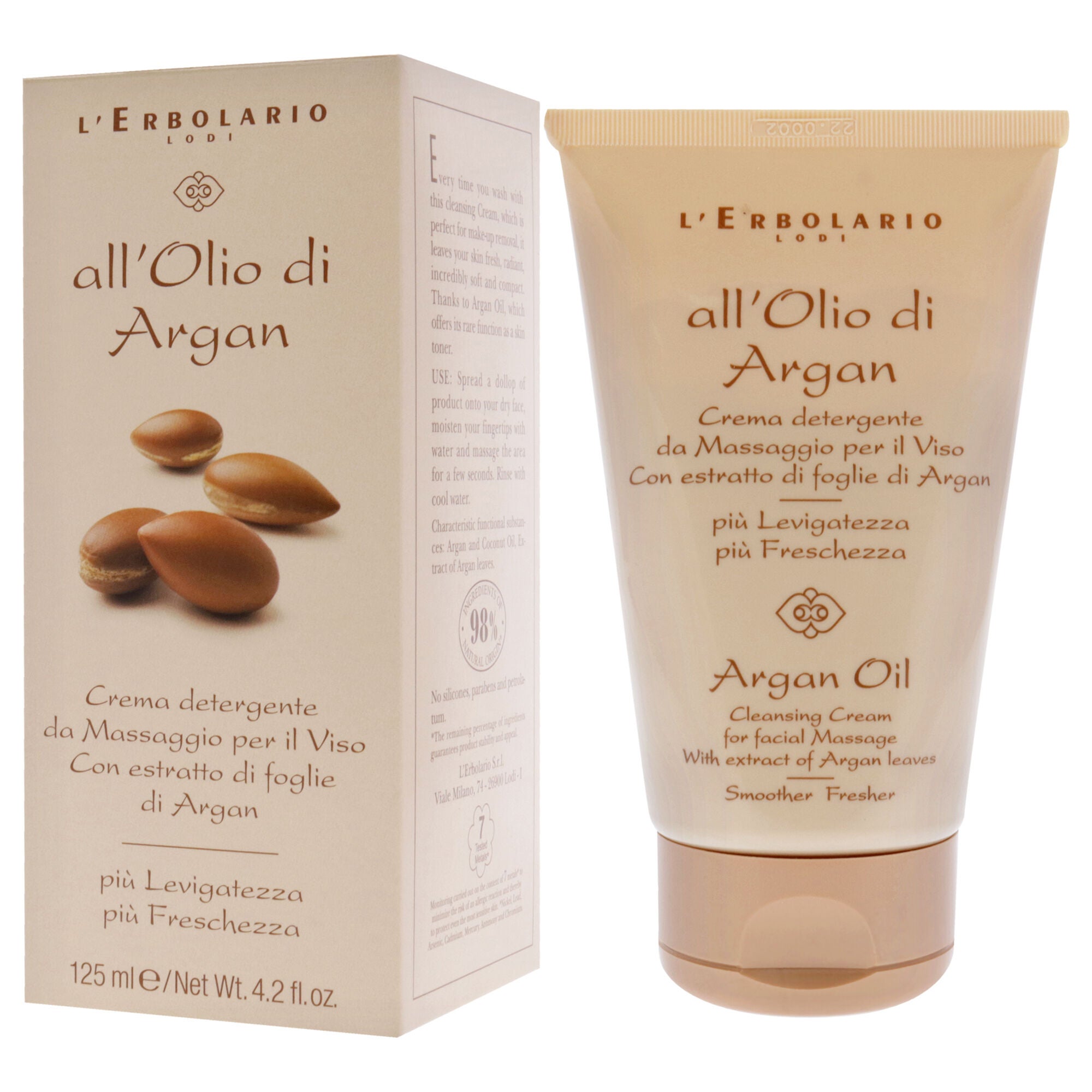 Cleansing Cream - Argan Oil by LErbolario for Women - 4.2 oz Cleanser, See Description, alternate image number 3