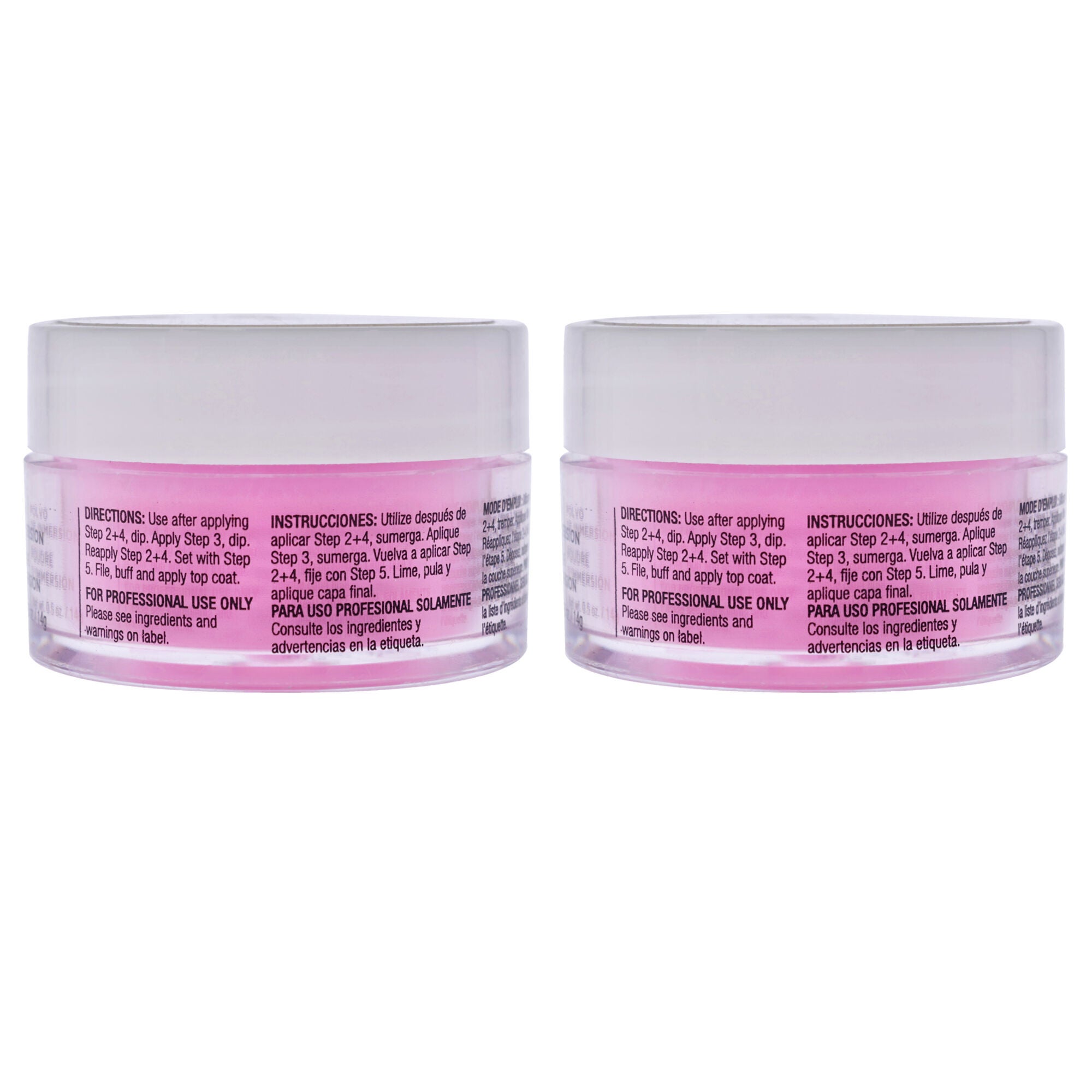 Pro Powder Polish Nail Colour Dip System - Bright Neon Pink by Cuccio Pro for Women - 0.5 oz Nail Powder - Pack of 2, See Description, alternate image number 1