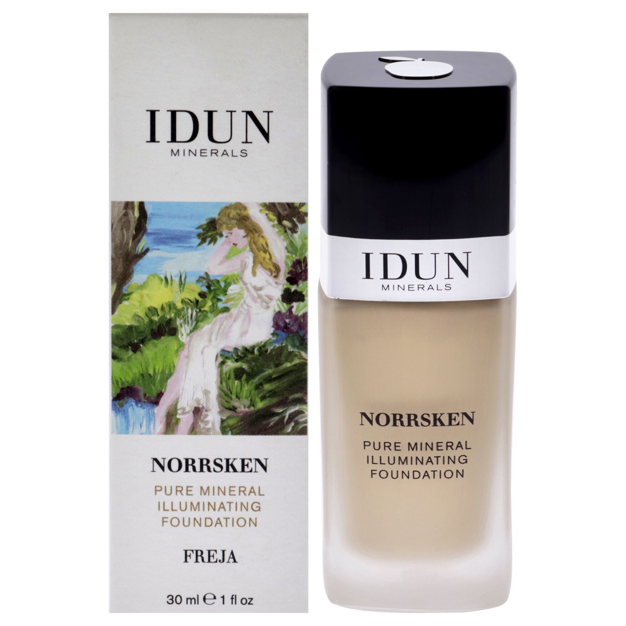 Norrsken Foundation - 206 Freja Warm Light by Idun Minerals for Women - 1 oz Foundation, See Description, hi-res image number 0