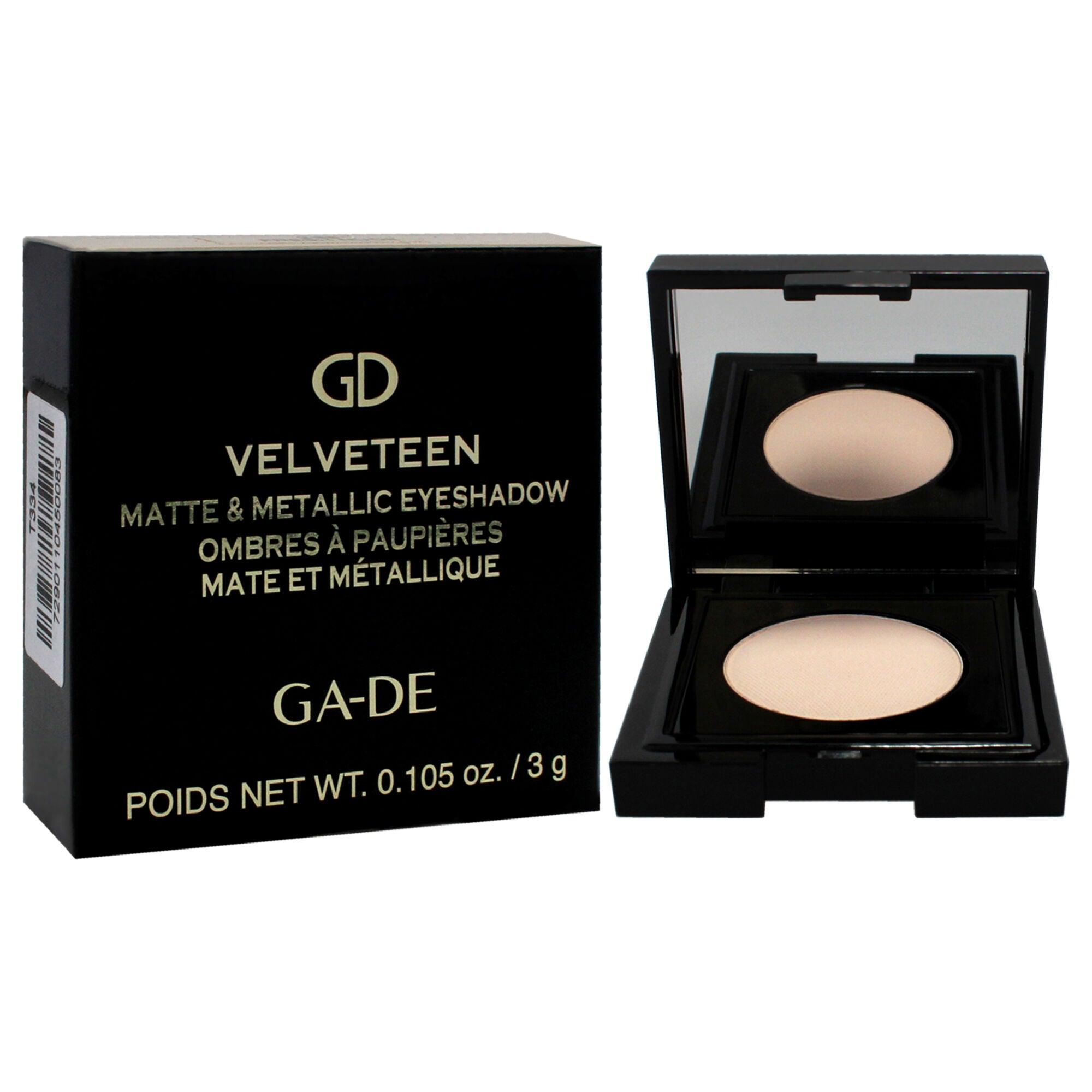 Velveteen Matte and Metallic Eyeshadow - 235 Fresh Nude by GA-DE for Women - 0.105 oz Eye Shadow, See Description, alternate image number 1