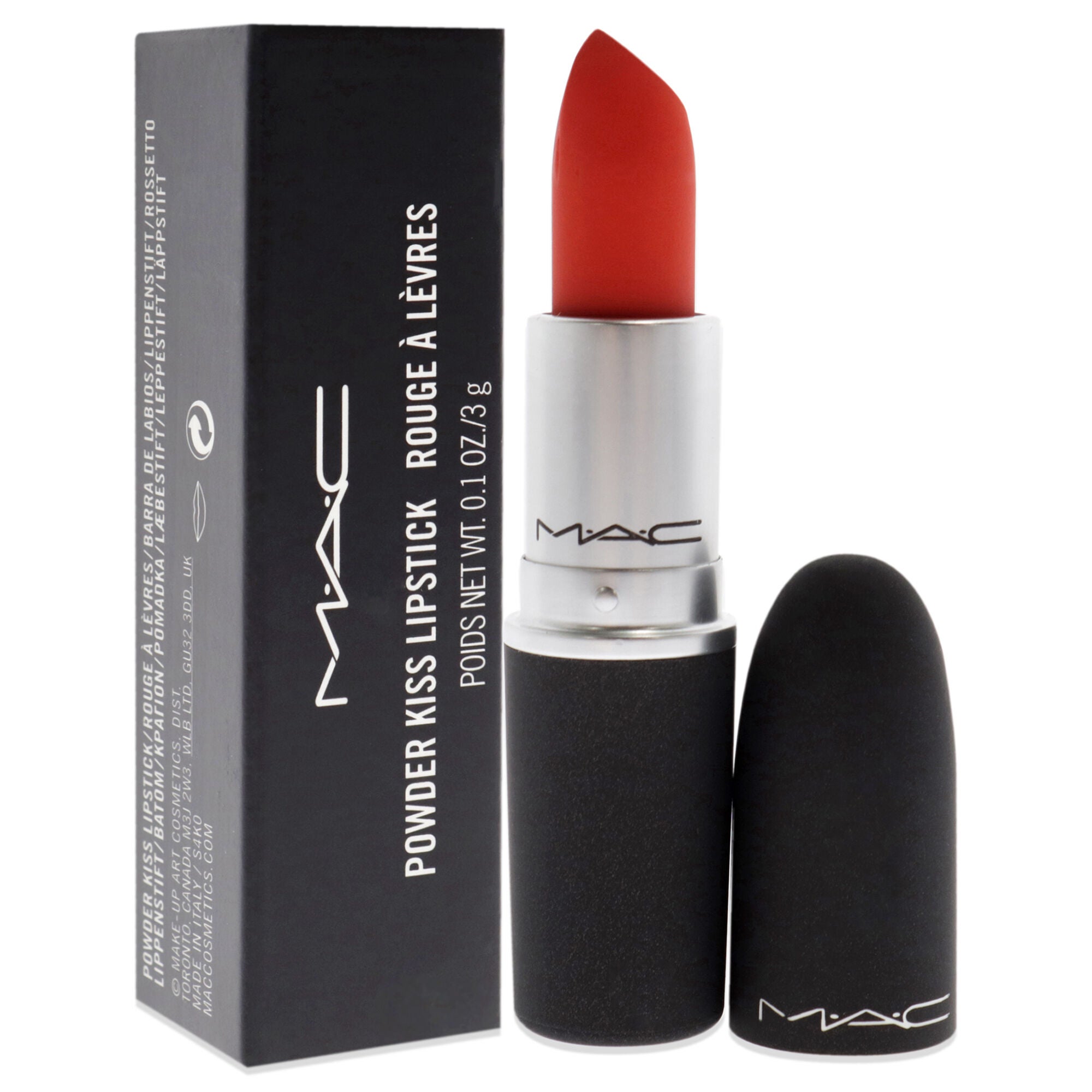 Powder Kiss Lipstick - 303 Style Shocked by MAC for Women - 0.1 oz Lipstick, See Description, alternate image number 2