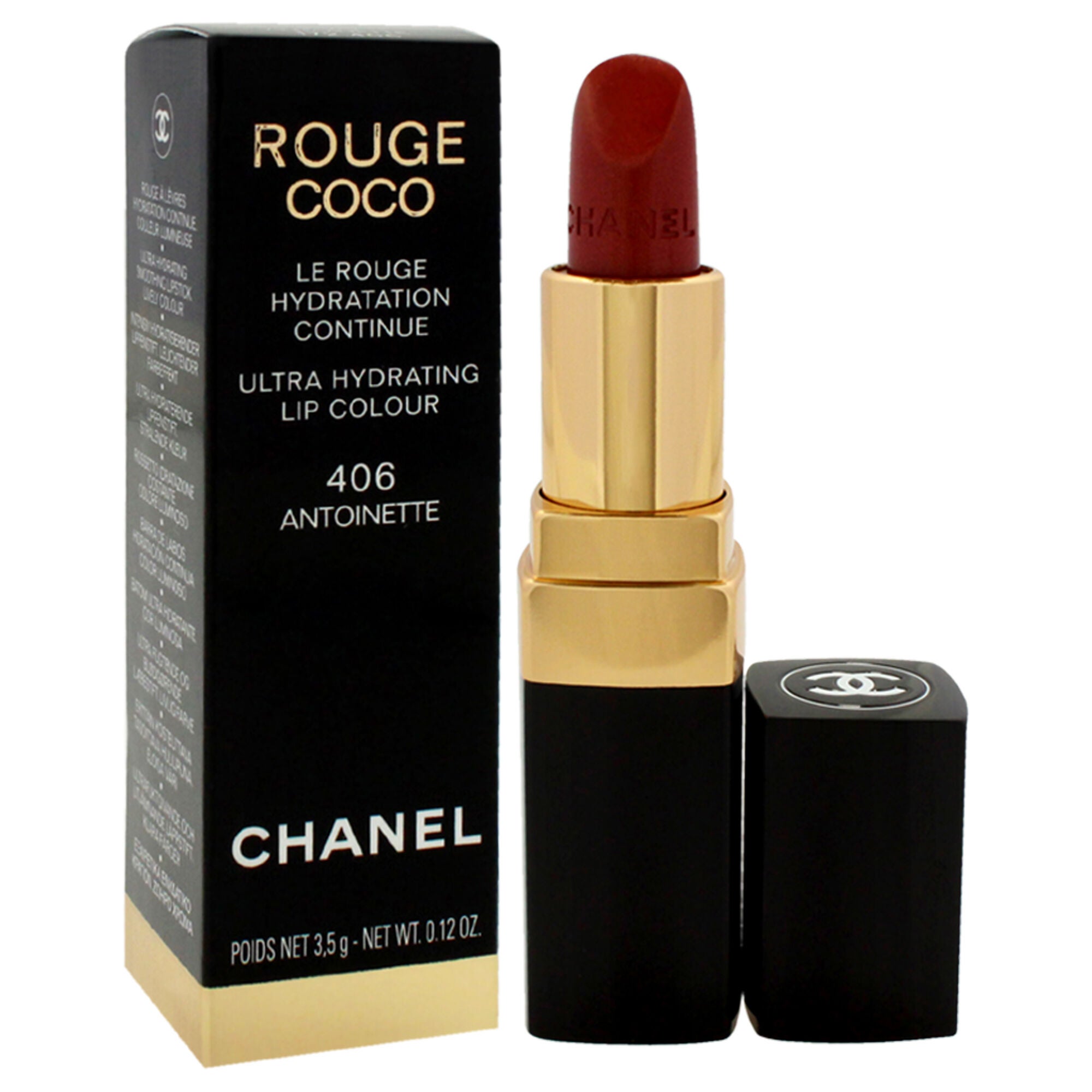 Rouge Coco Shine Hydrating Sheer Lipshine - 406 Antoinette by Chanel for Women - 0.11 oz Lipstick, See Description, alternate image number 1